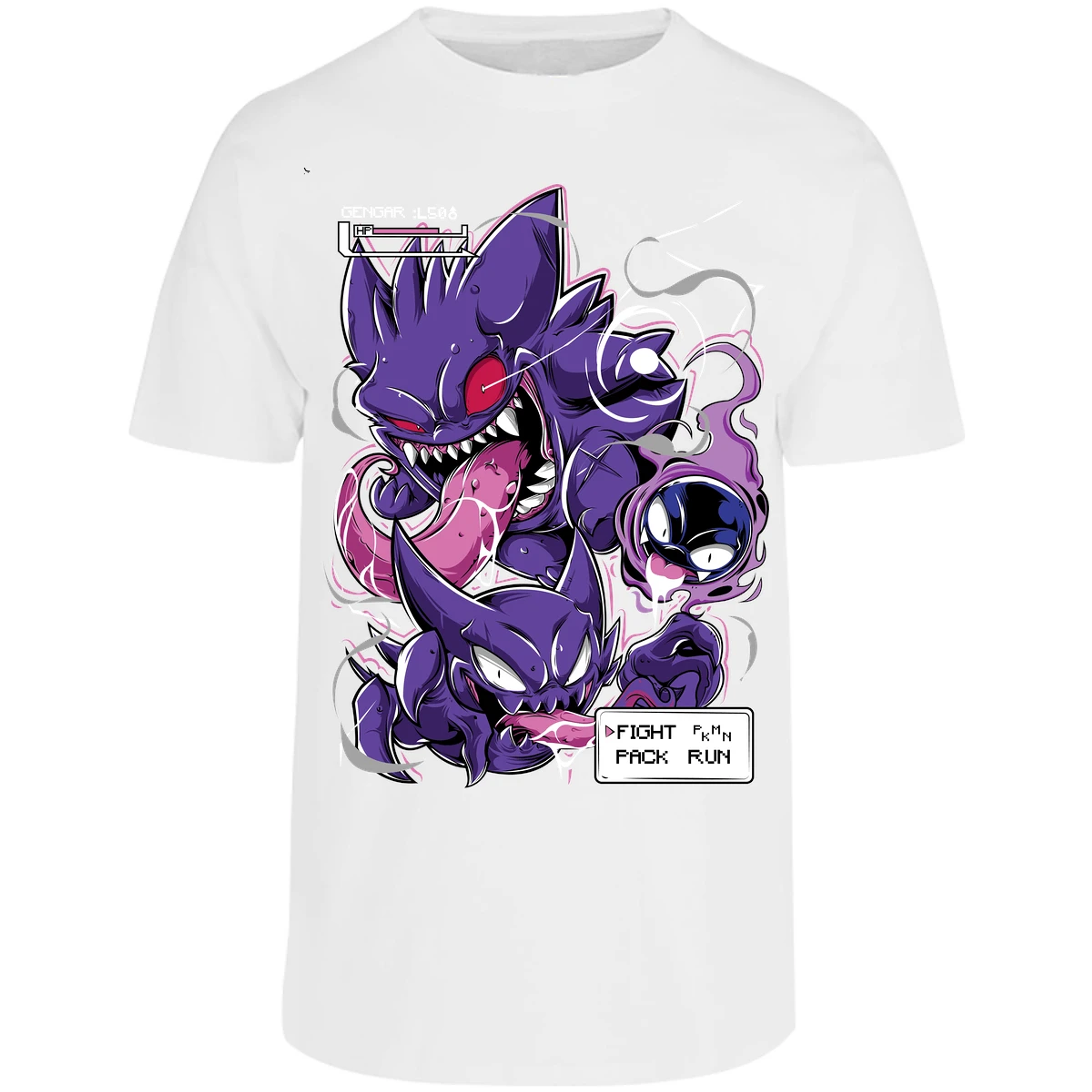 Playera Pokemon Gengar Art para Adulto 23