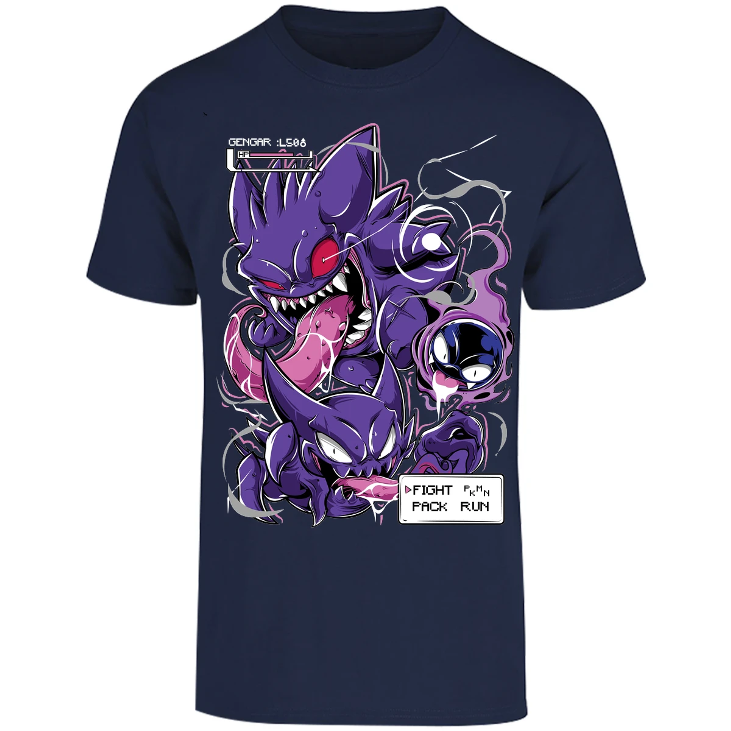 Playera Pokemon Gengar Art para Adulto 25