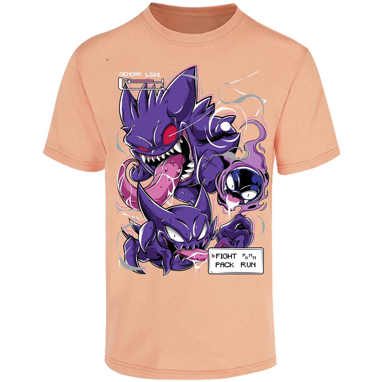 Playera Pokemon Gengar Art para Adulto 26