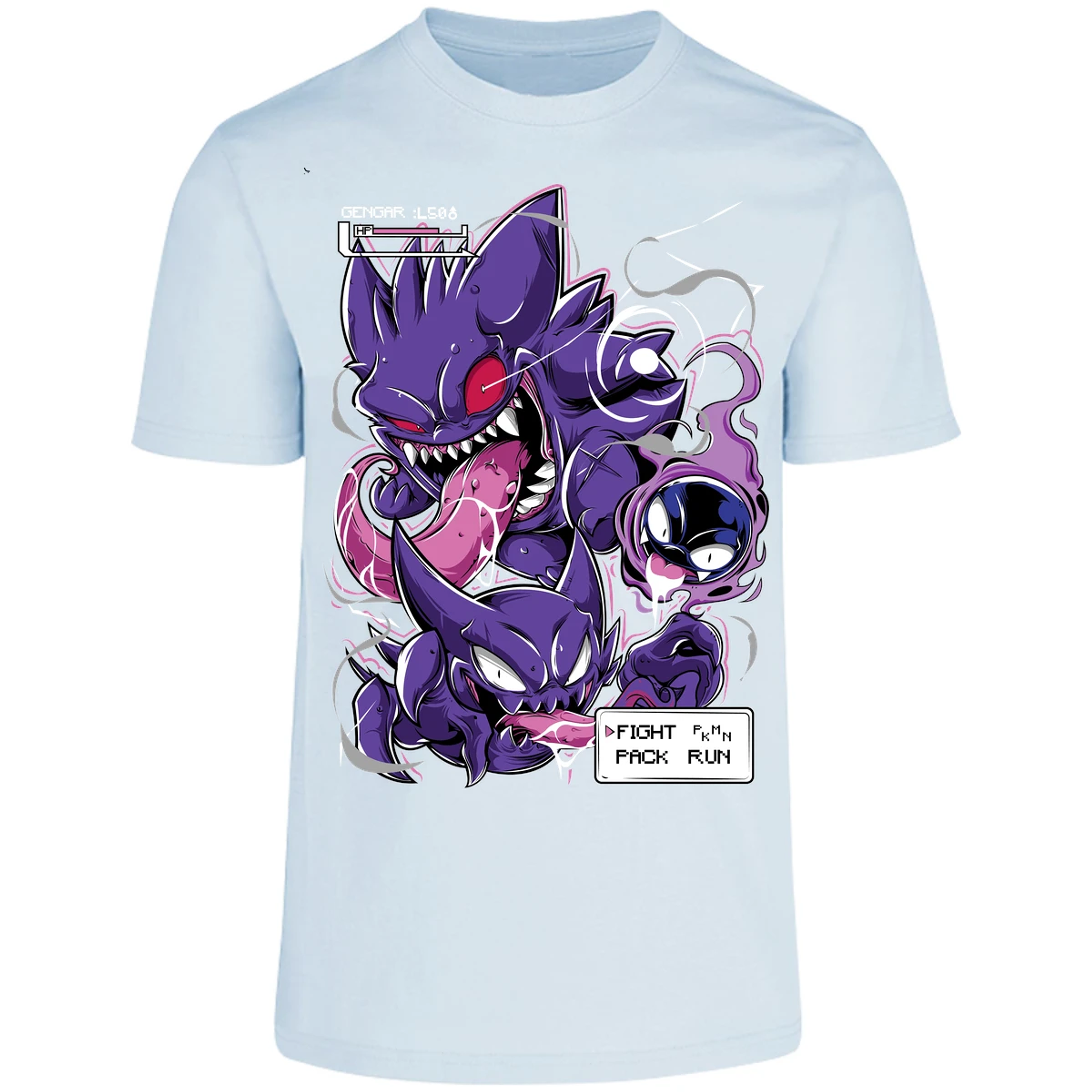Playera Pokemon Gengar Art para Adulto 29