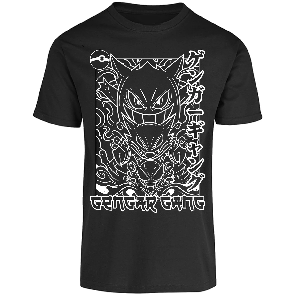 Playera Pokemon Gengar White para Adulto 1