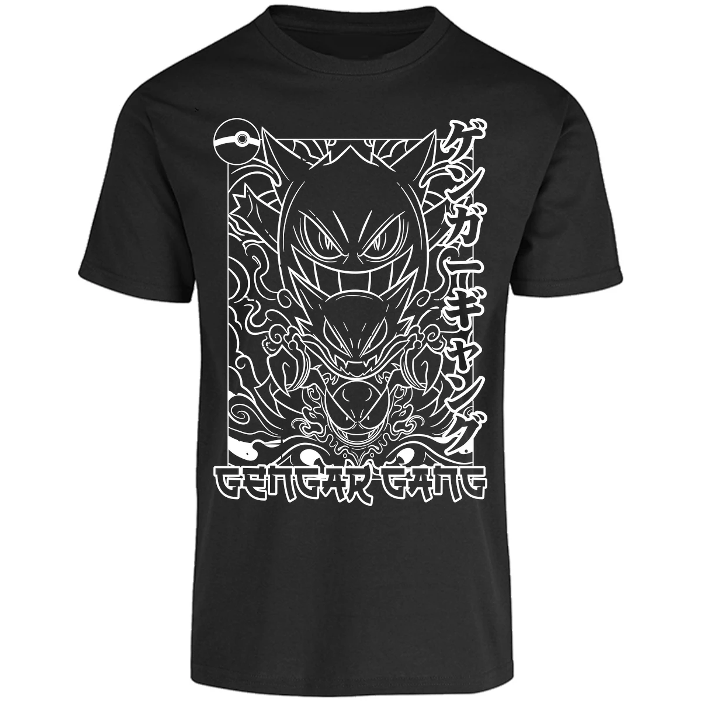 Playera Pokemon Gengar White para Adulto 1