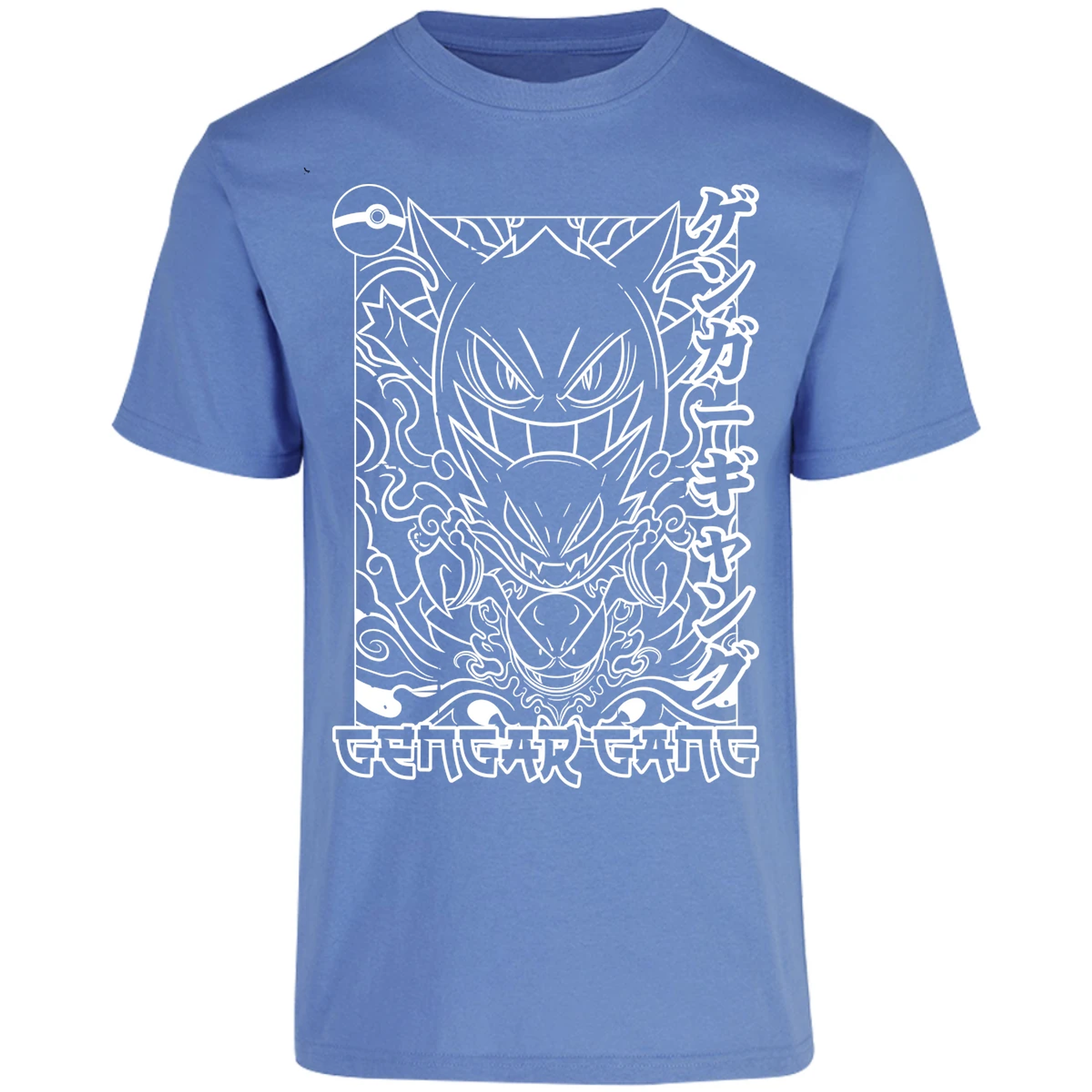 Playera Pokemon Gengar White para Adulto 3