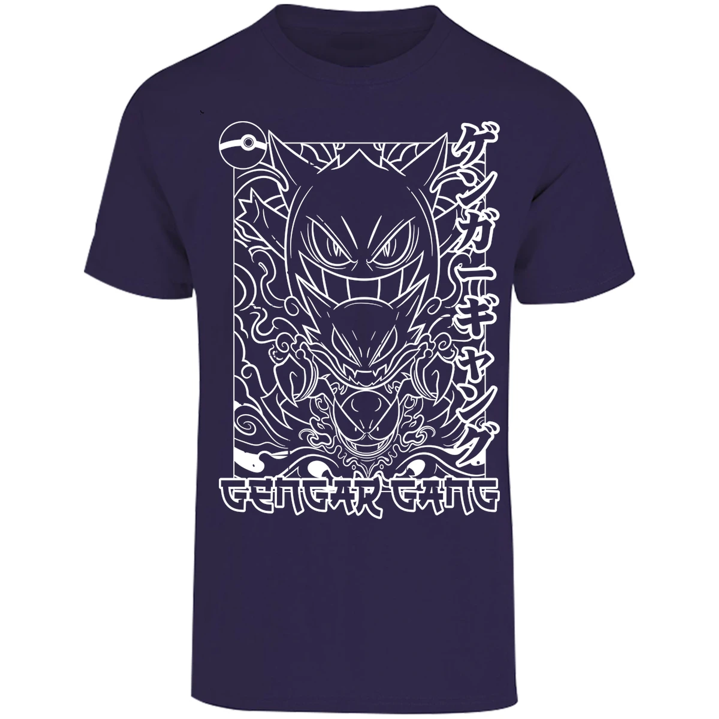 Playera Pokemon Gengar White para Adulto 4