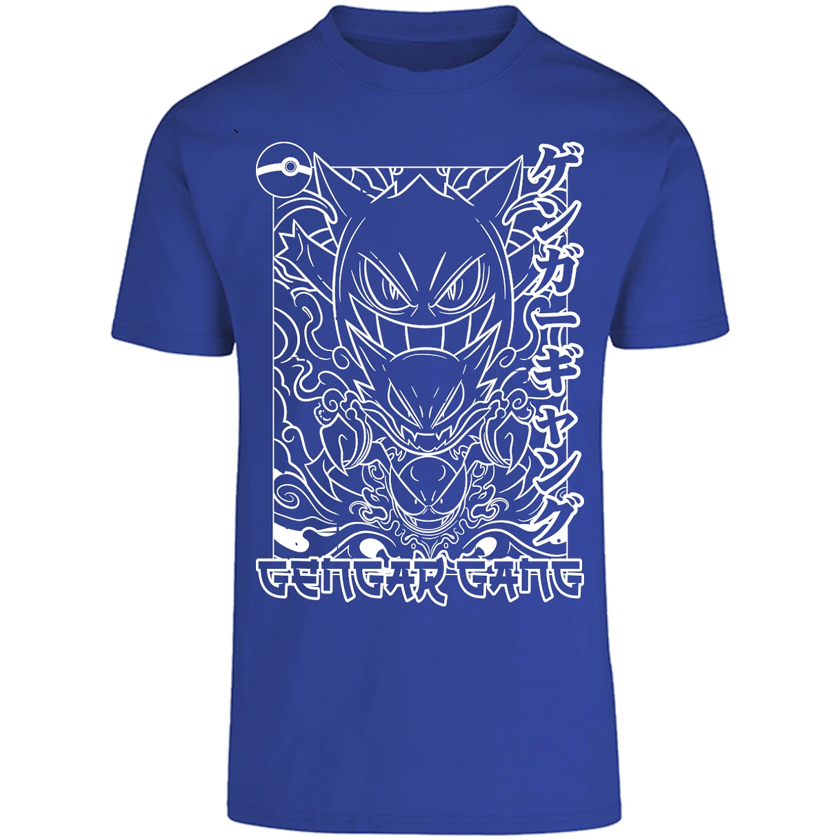 Playera Pokemon Gengar White para Adulto 8