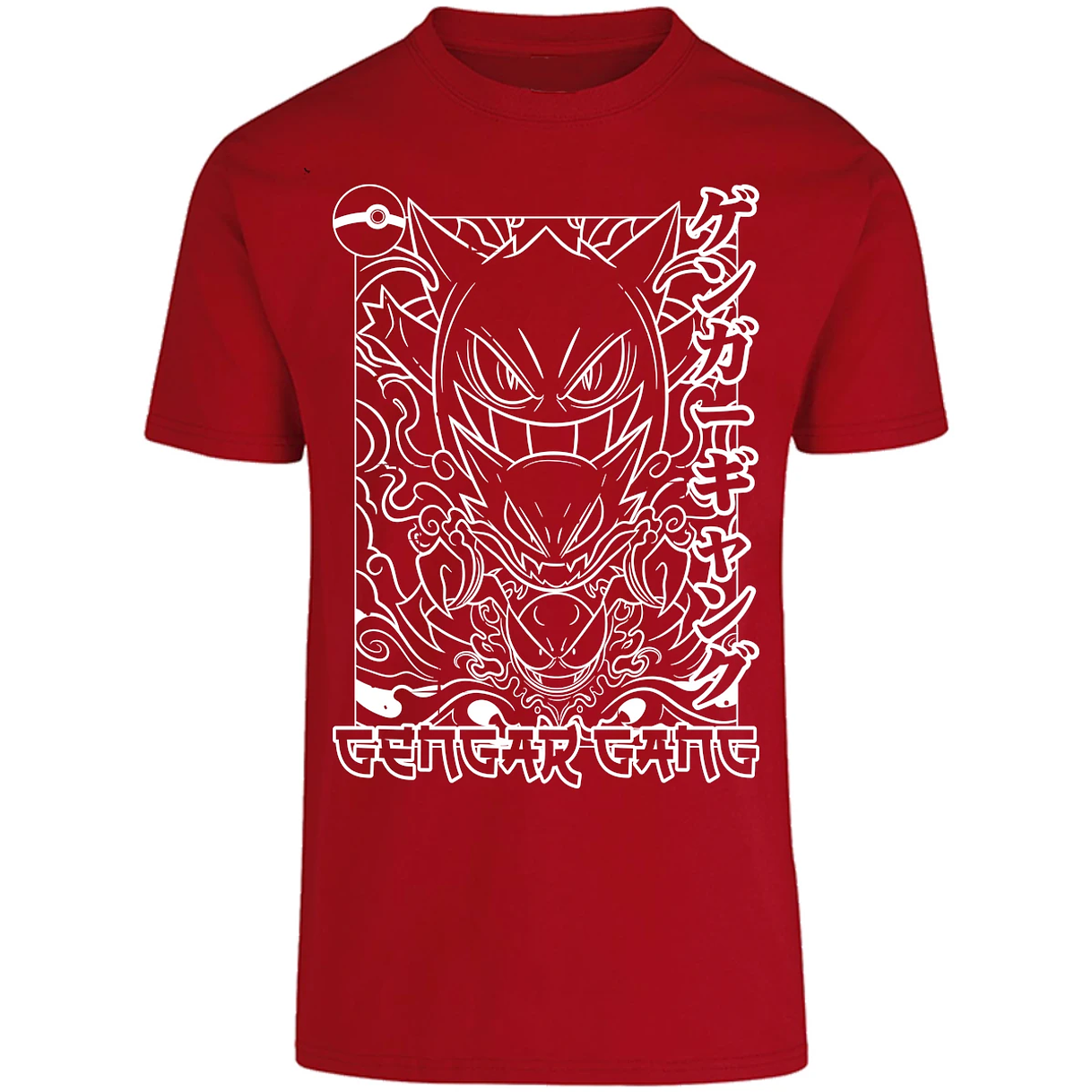 Playera Pokemon Gengar White para Adulto 9