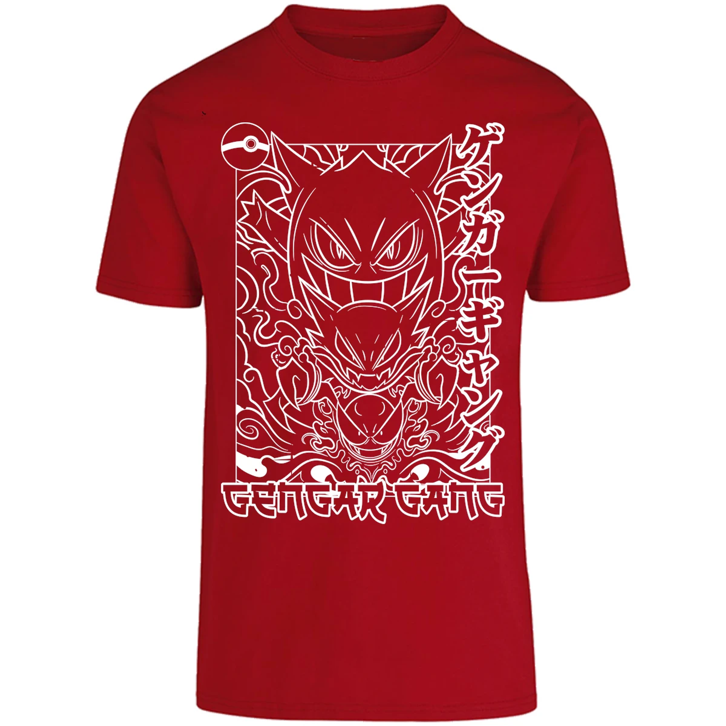 Playera Pokemon Gengar White para Adulto 9