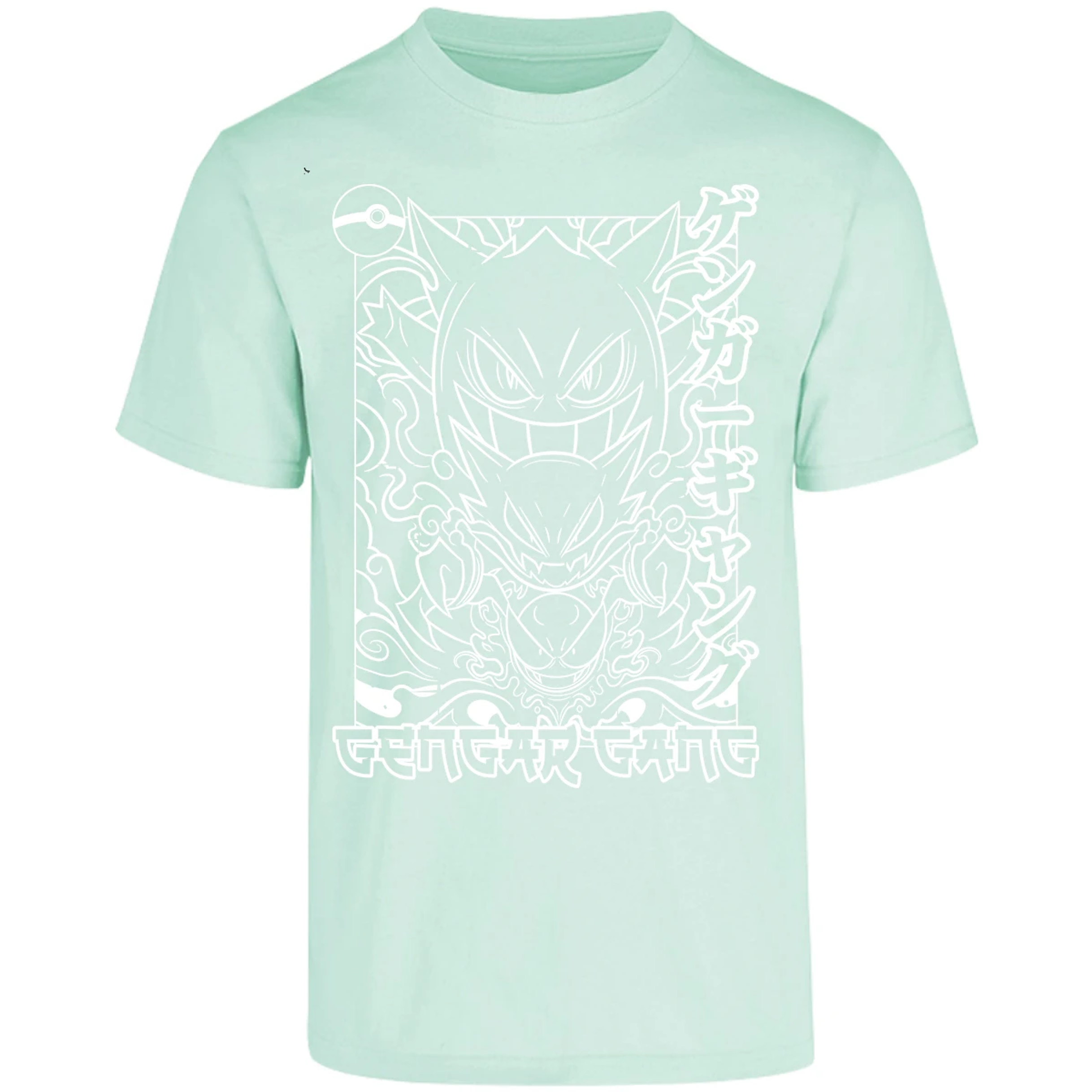 Playera Pokemon Gengar White para Adulto 10