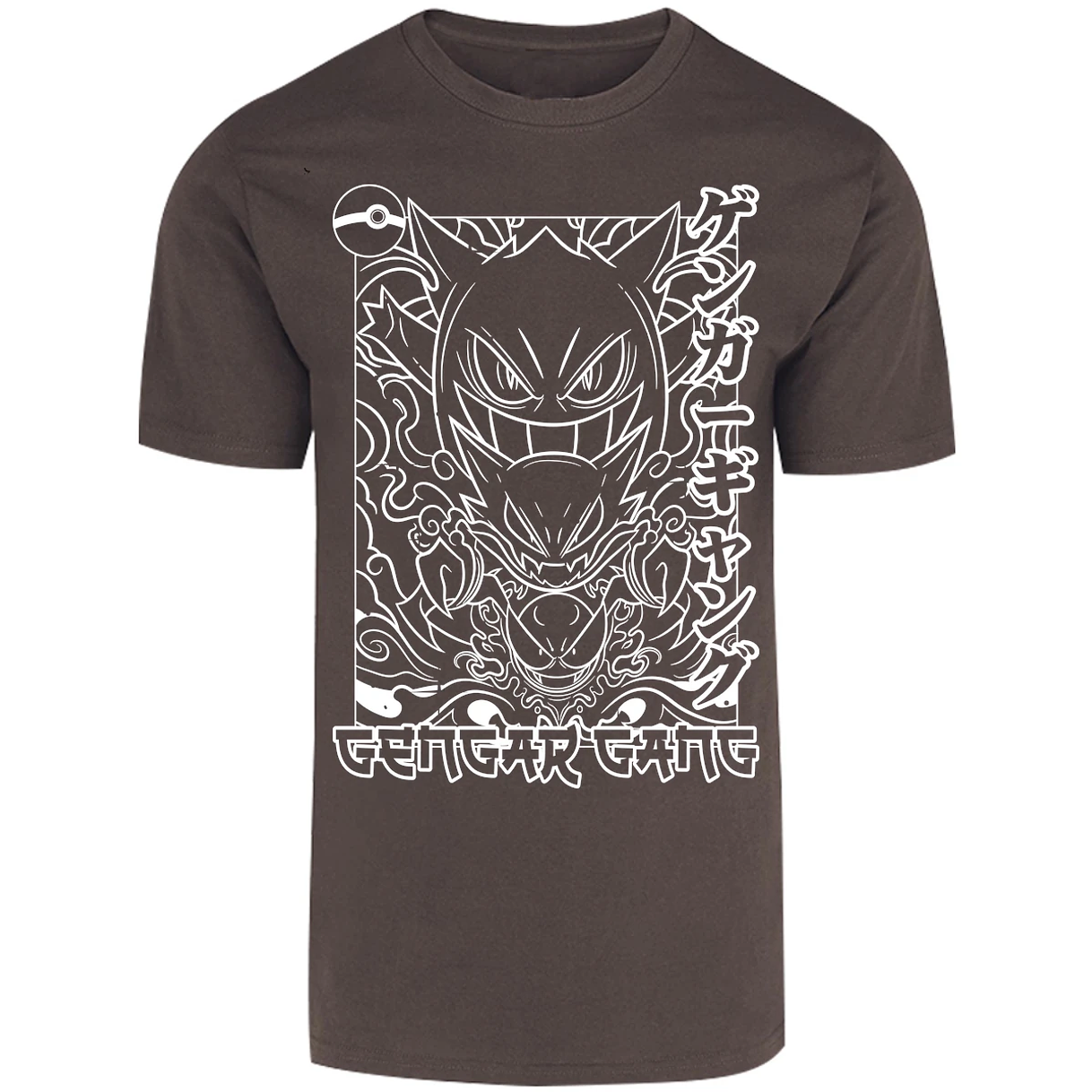 Playera Pokemon Gengar White para Adulto 11