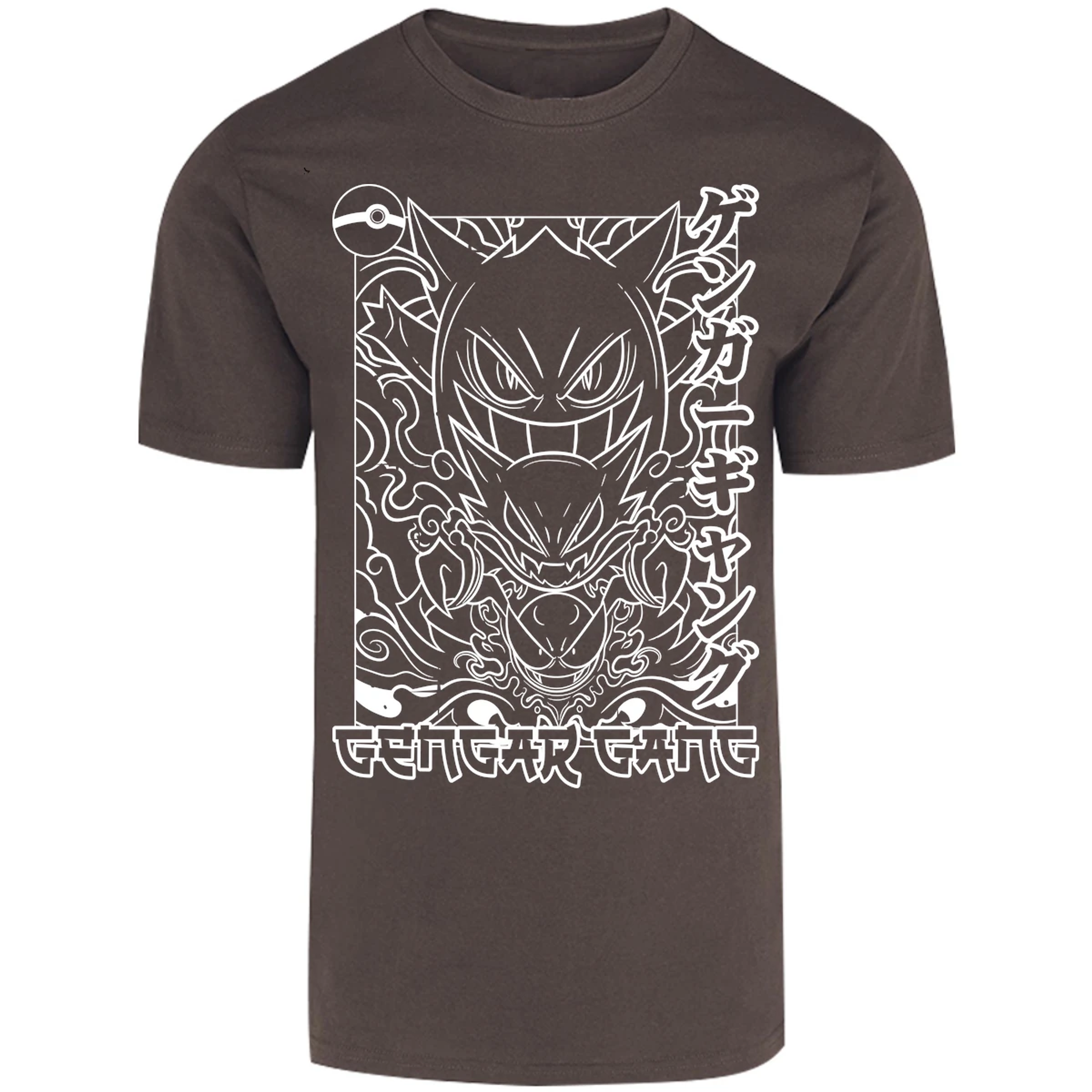 Playera Pokemon Gengar White para Adulto 11