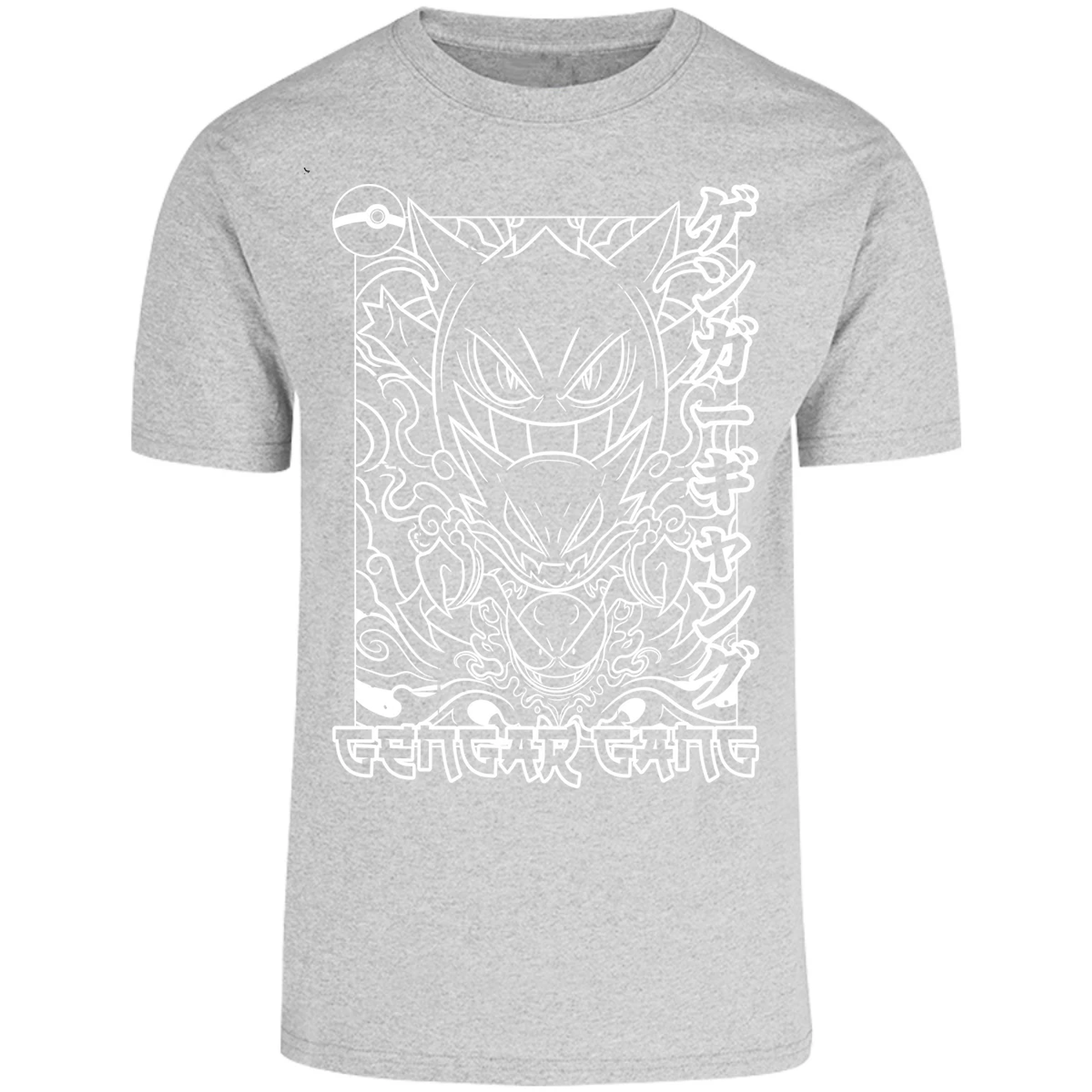 Playera Pokemon Gengar White para Adulto 12