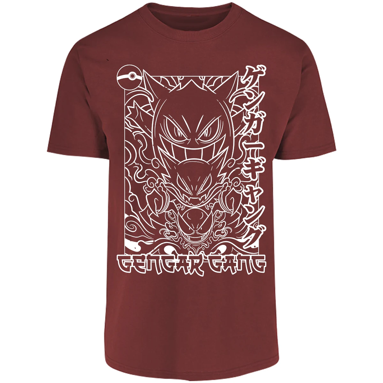 Playera Pokemon Gengar White para Adulto 16