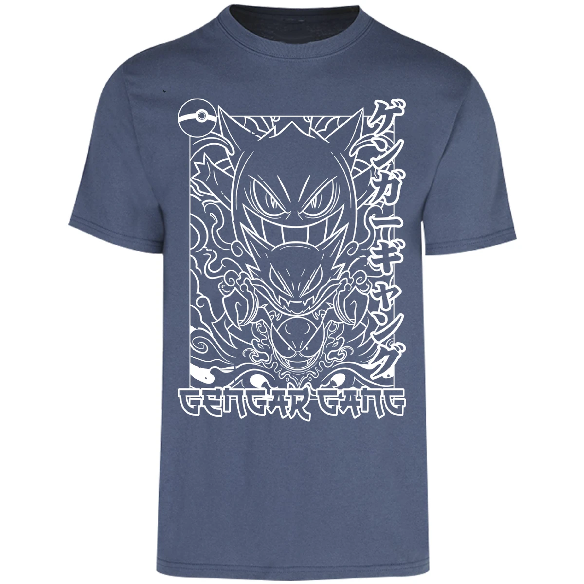 Playera Pokemon Gengar White para Adulto 17
