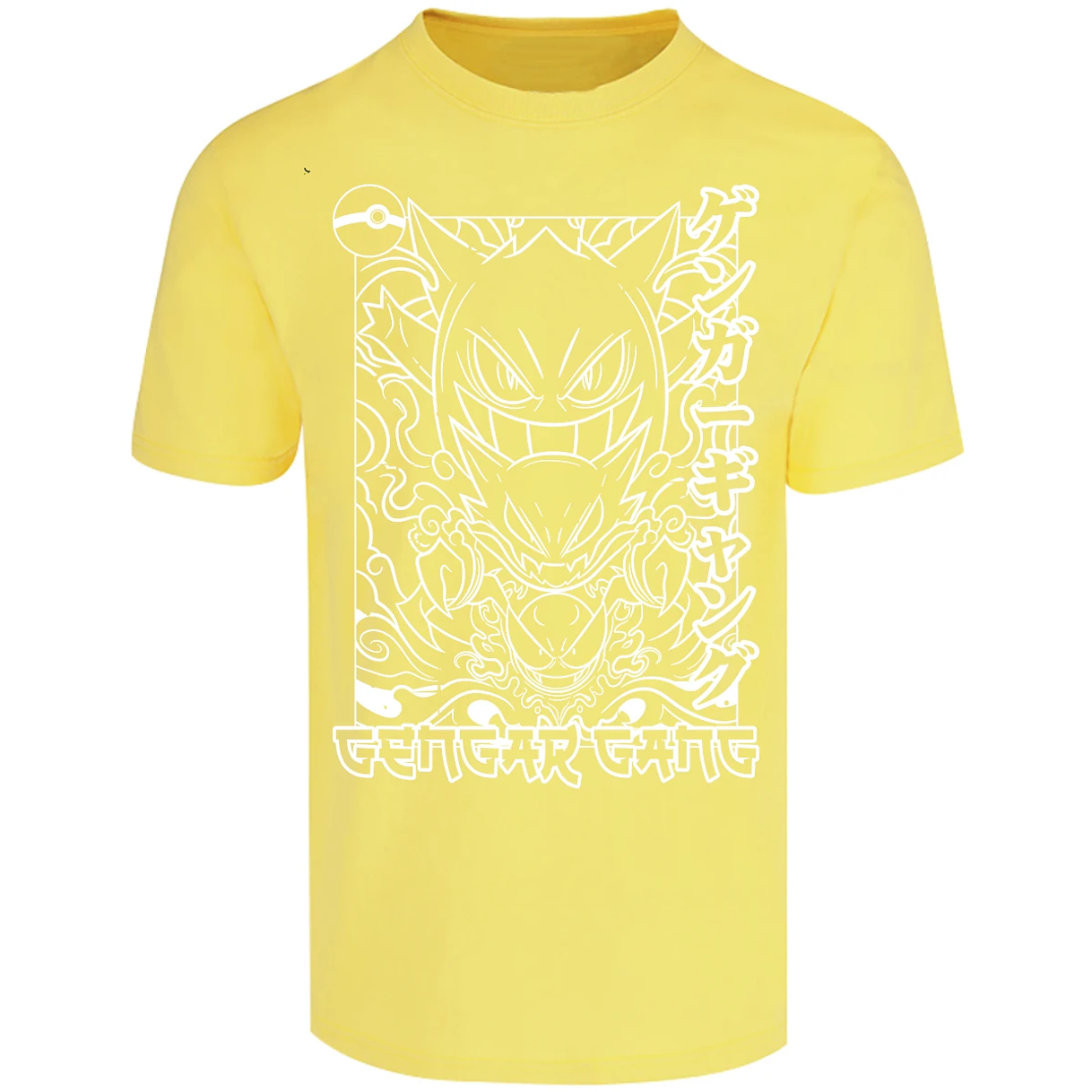 Playera Pokemon Gengar White para Adulto 19