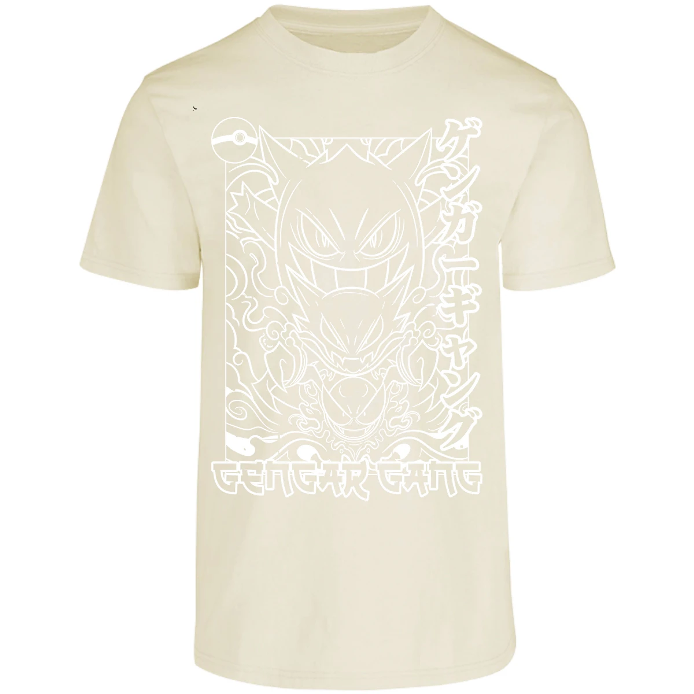 Playera Pokemon Gengar White para Adulto 20