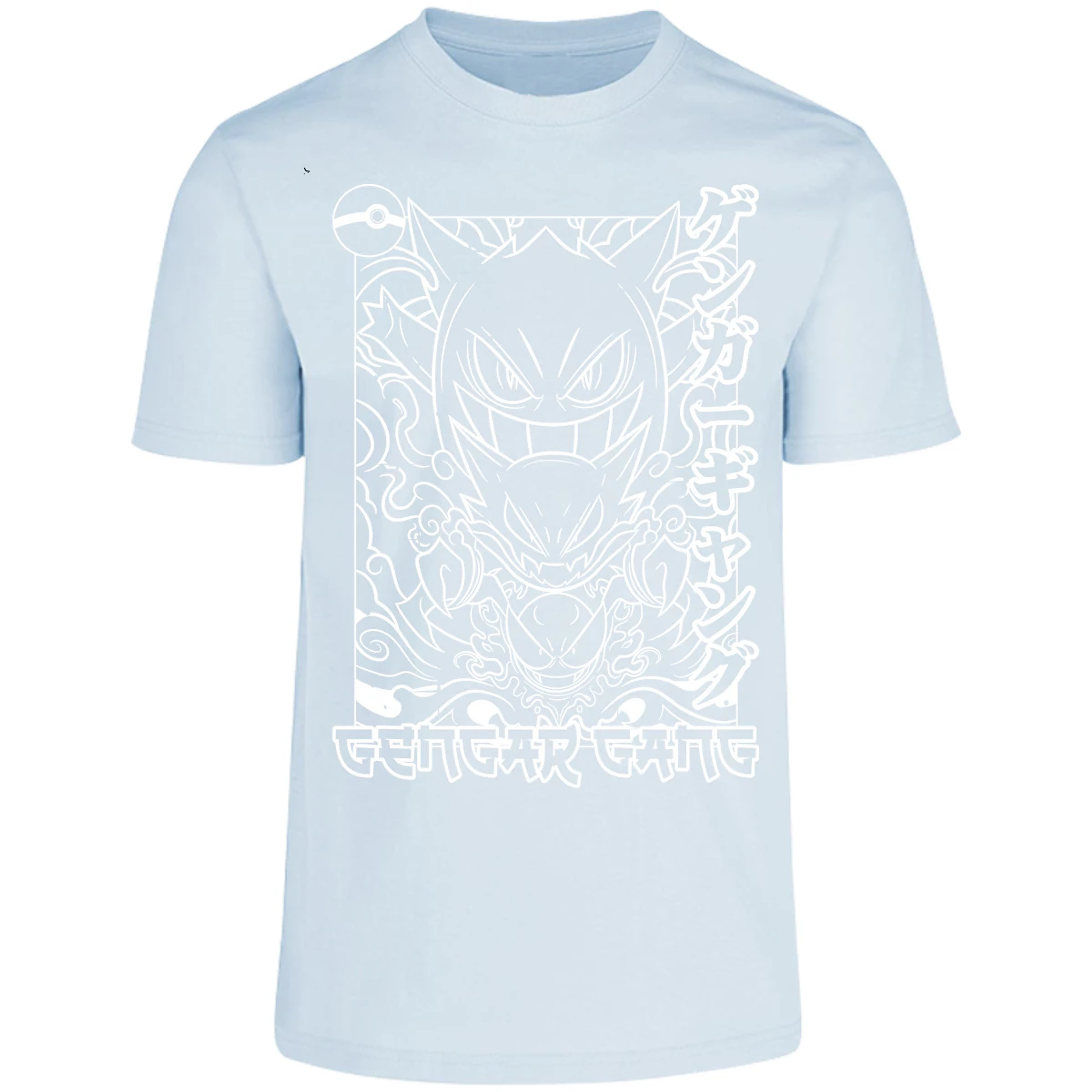 Playera Pokemon Gengar White para Adulto 23
