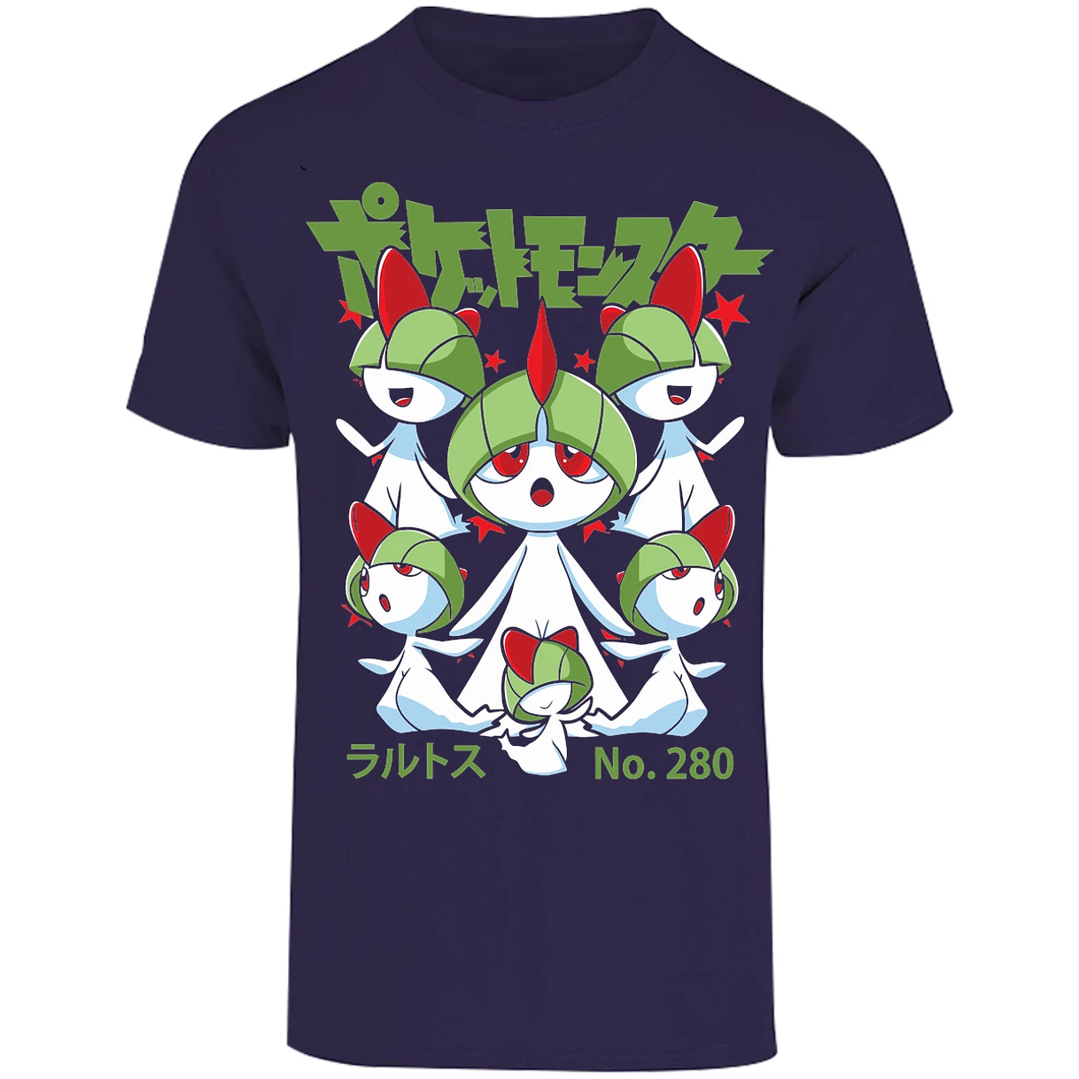Playera Pokemon Ralts Anime para Adulto 1