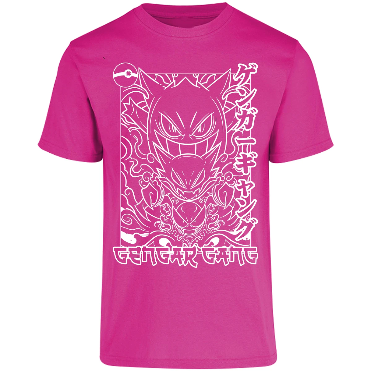 Playera Pokemon Gengar White para Adulto 24