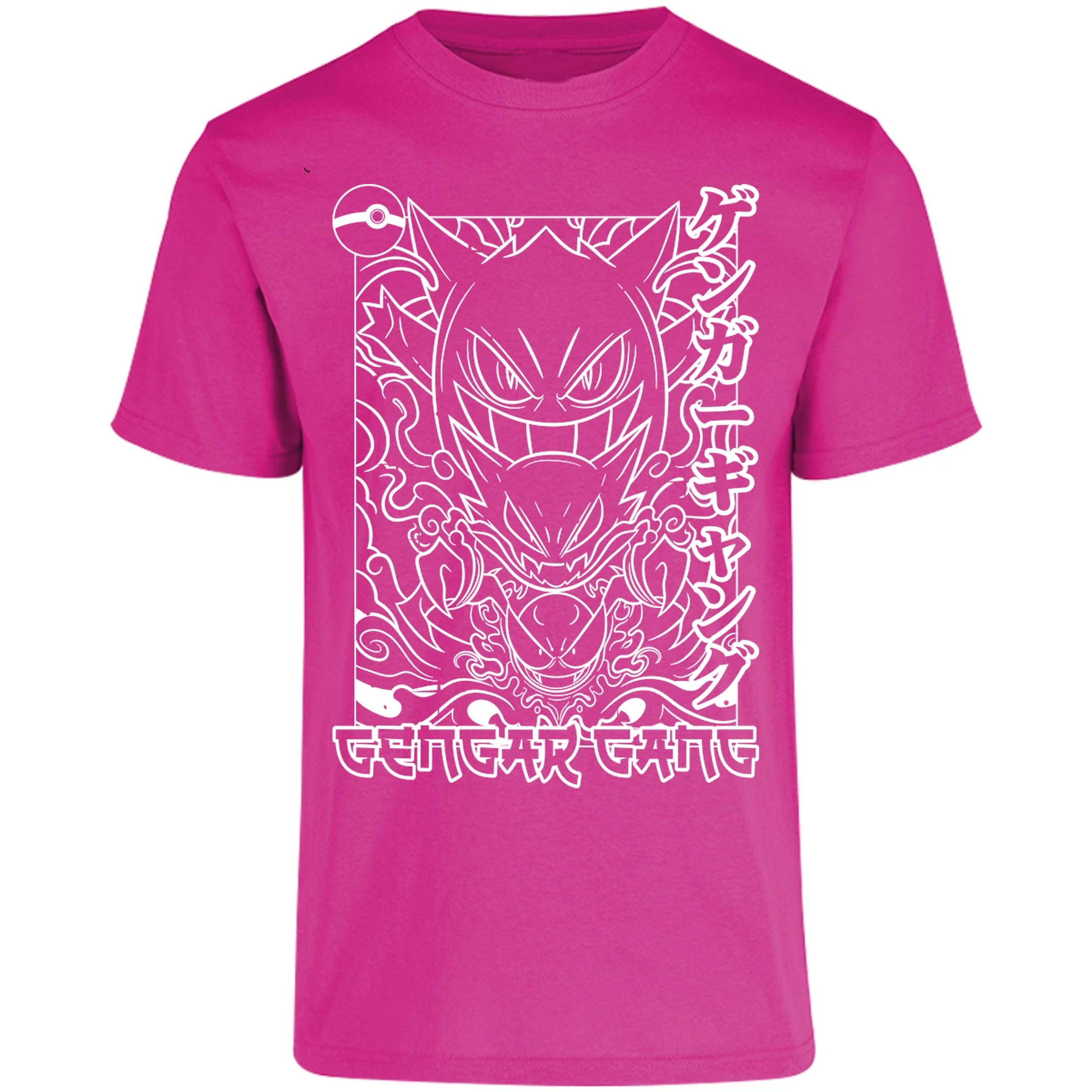 Playera Pokemon Gengar White para Adulto 24