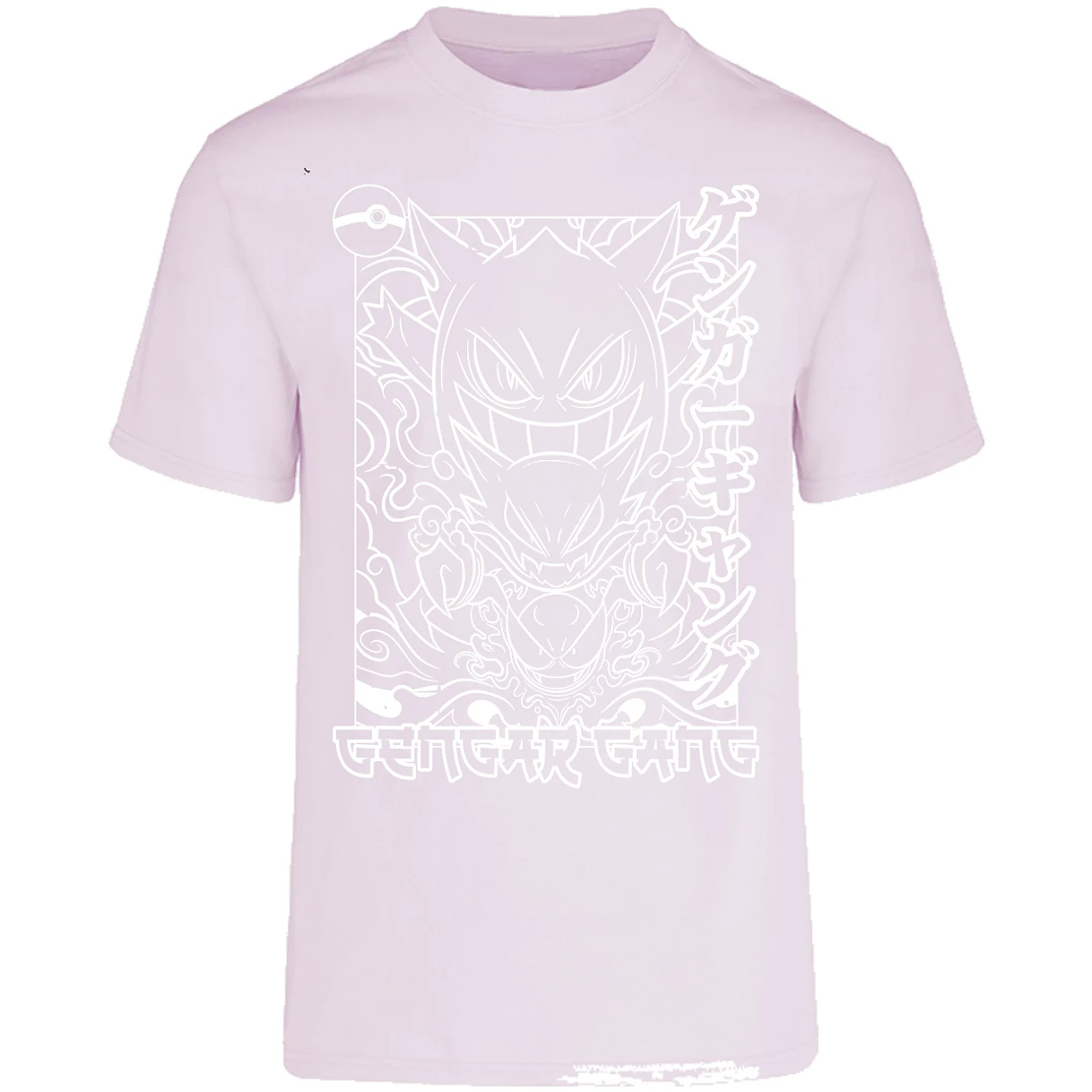 Playera Pokemon Gengar White para Adulto 25