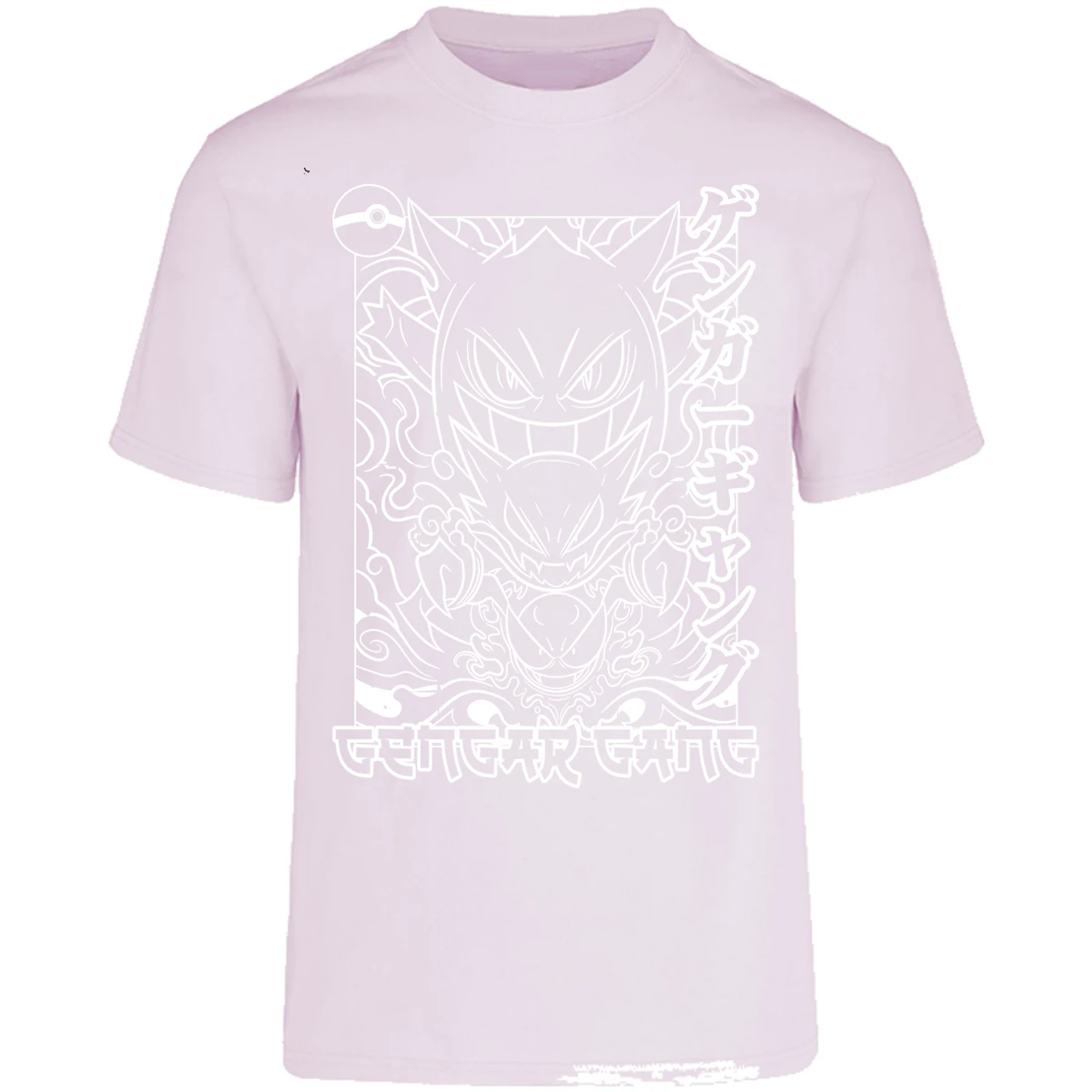 Playera Pokemon Gengar White para Adulto 25