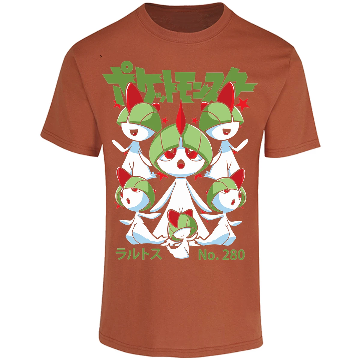 Playera Pokemon Ralts Anime para Adulto 3