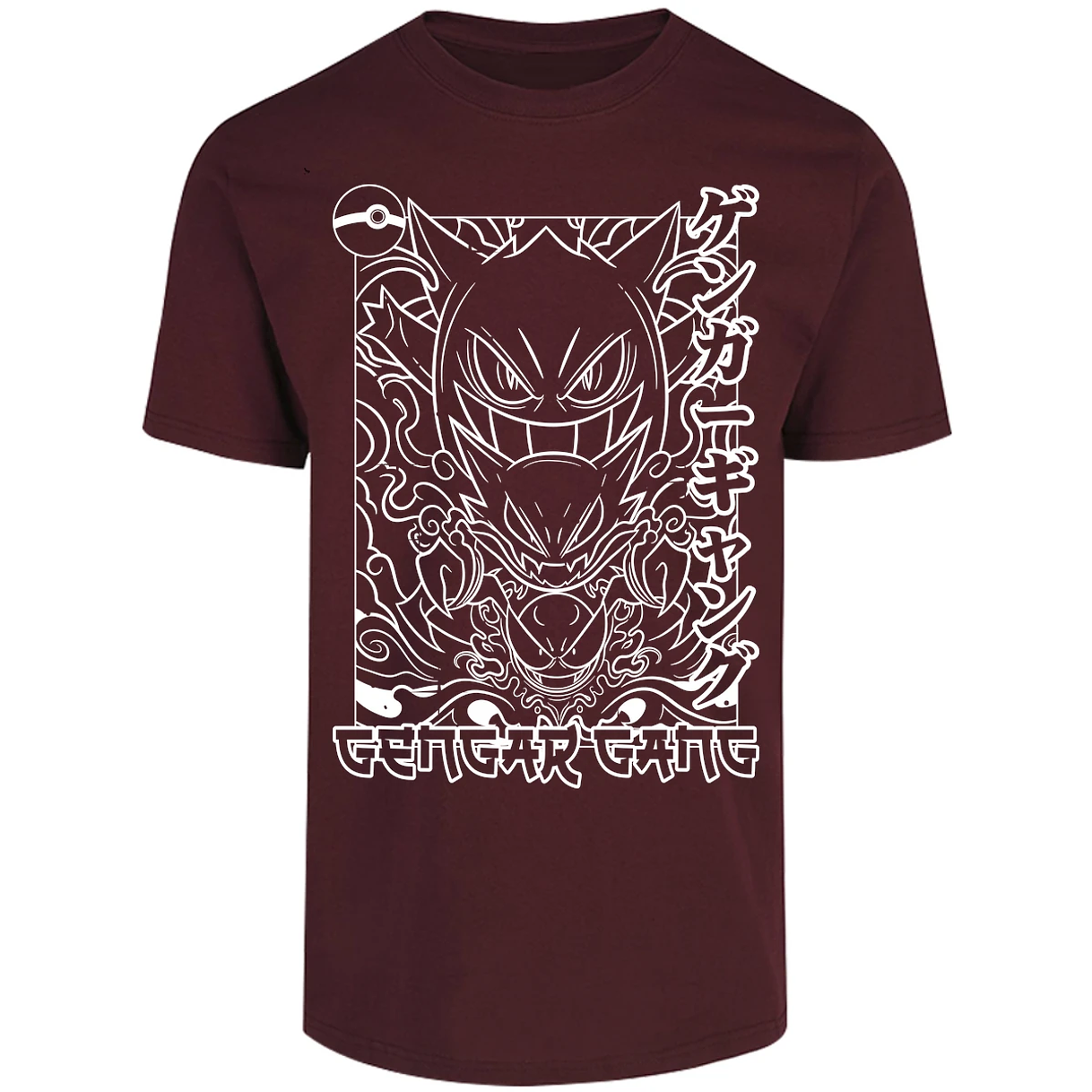 Playera Pokemon Gengar White para Adulto 26