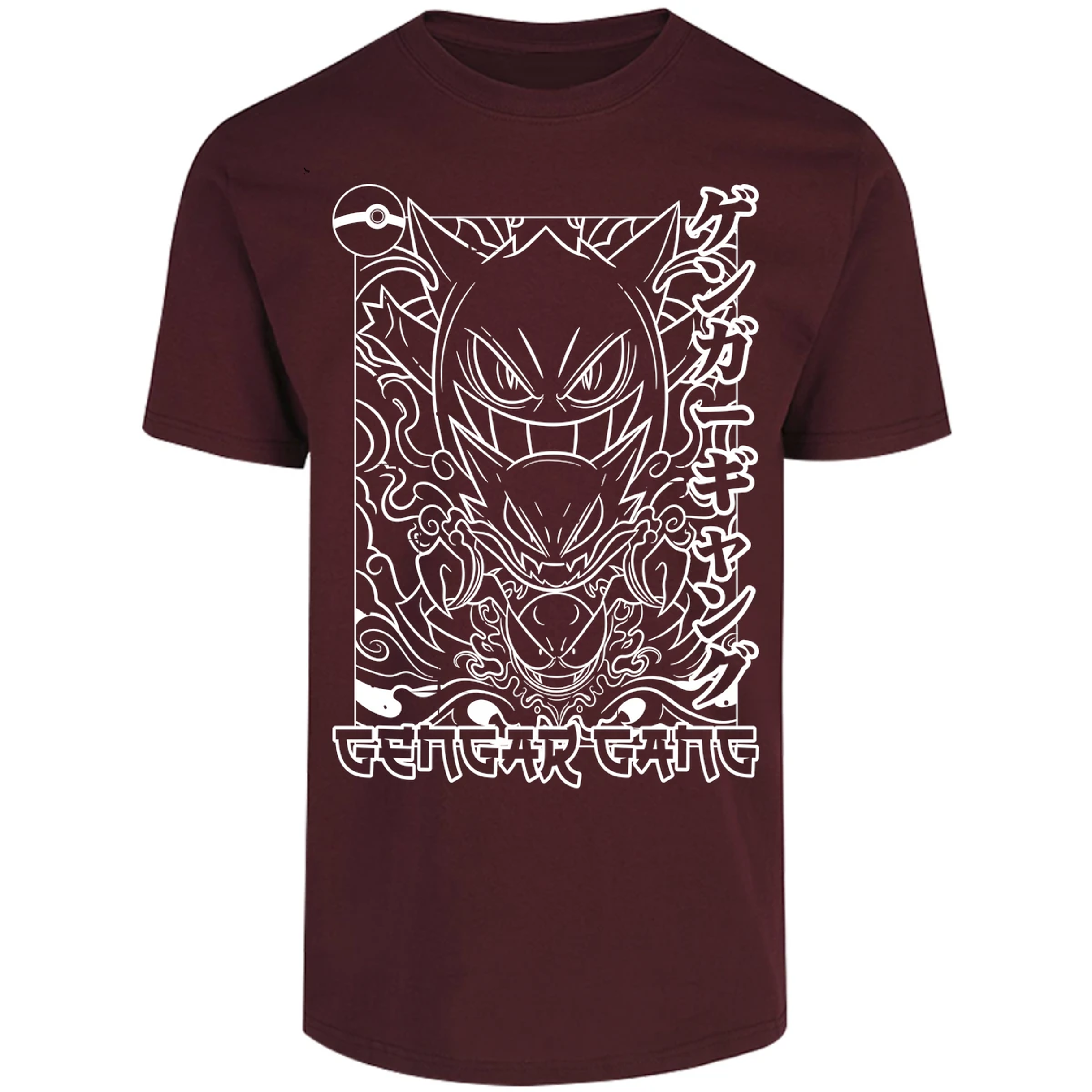 Playera Pokemon Gengar White para Adulto 26