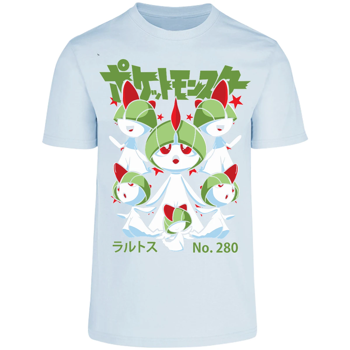 Playera Pokemon Ralts Anime para Adulto 4