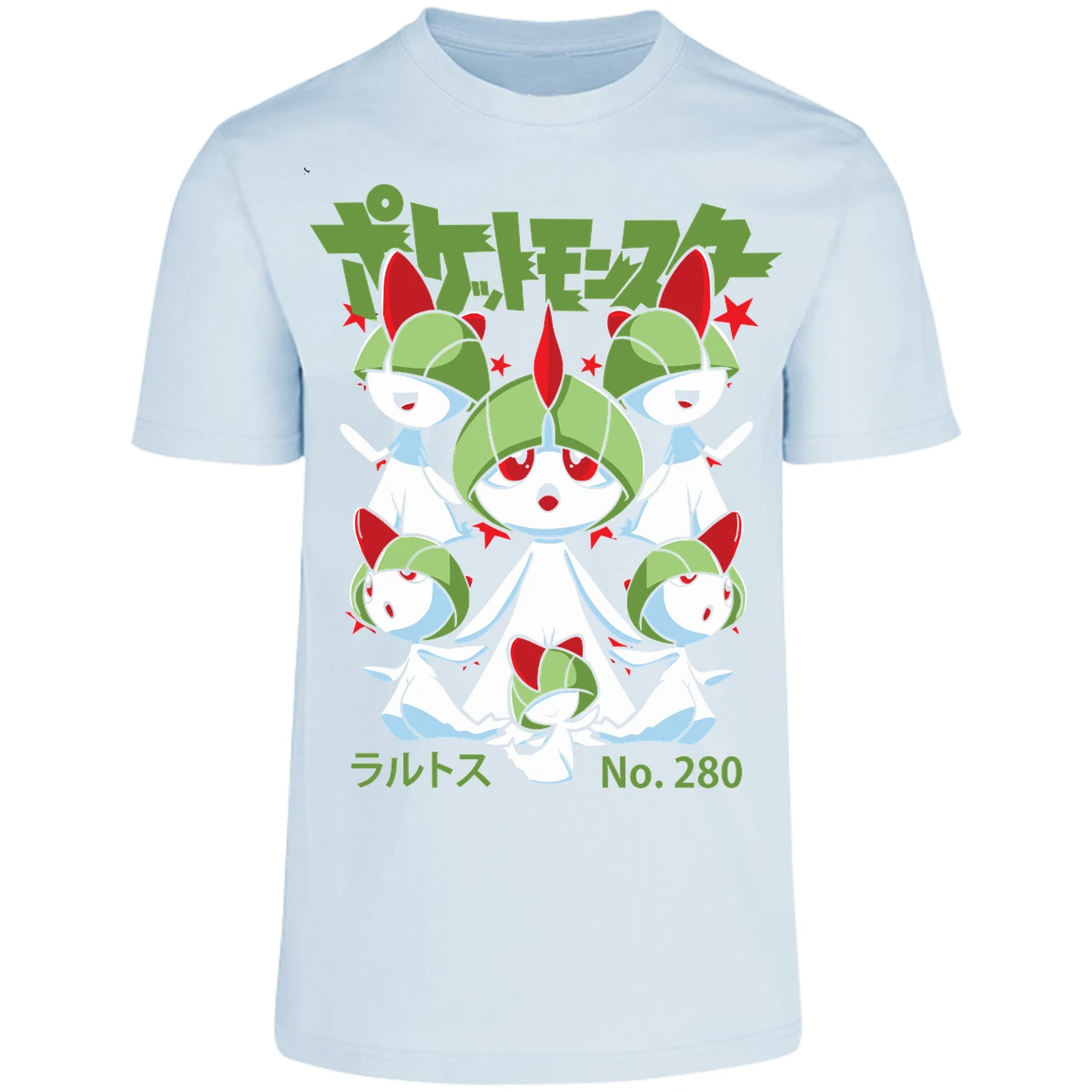 Playera Pokemon Ralts Anime para Adulto 4