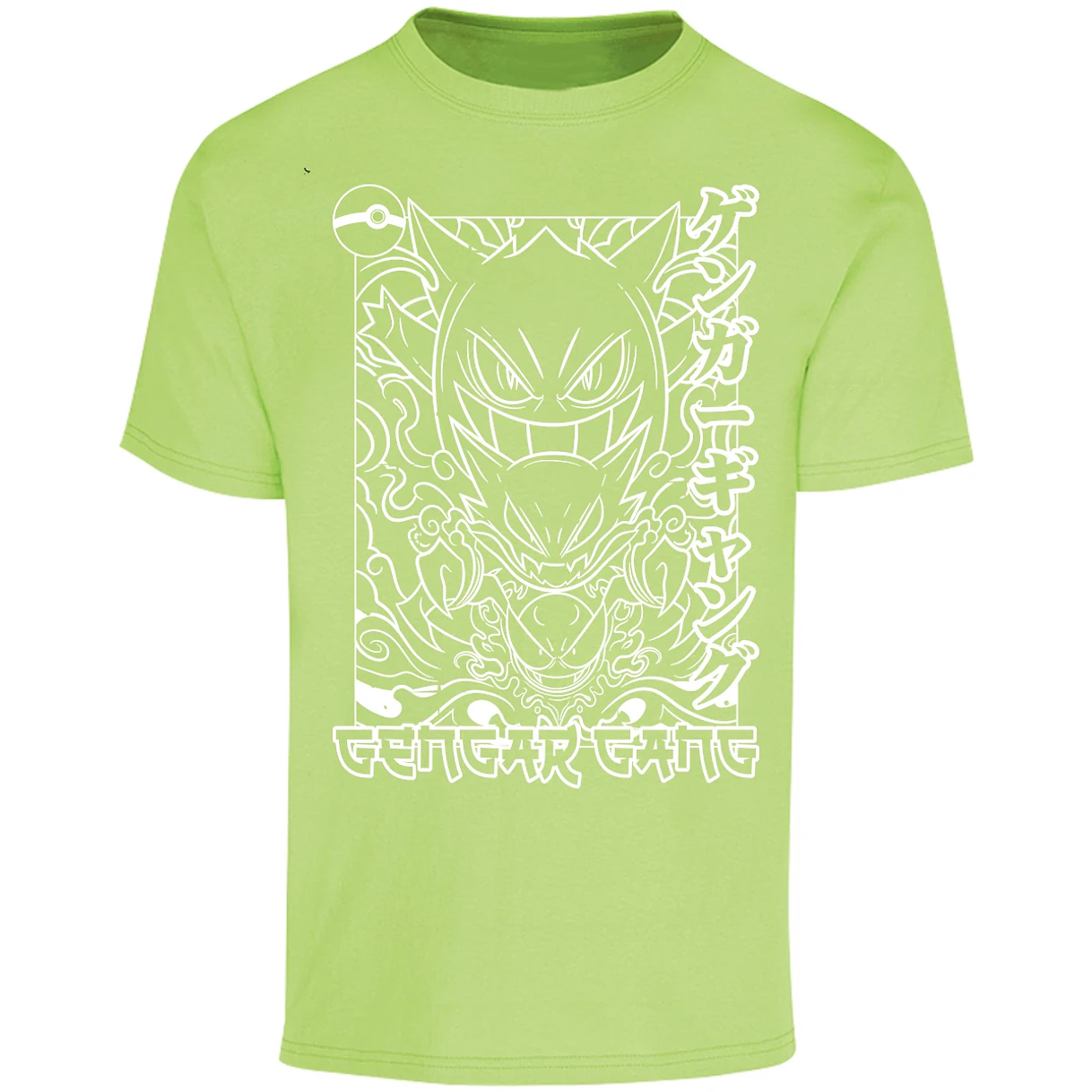 Playera Pokemon Gengar White para Adulto 27