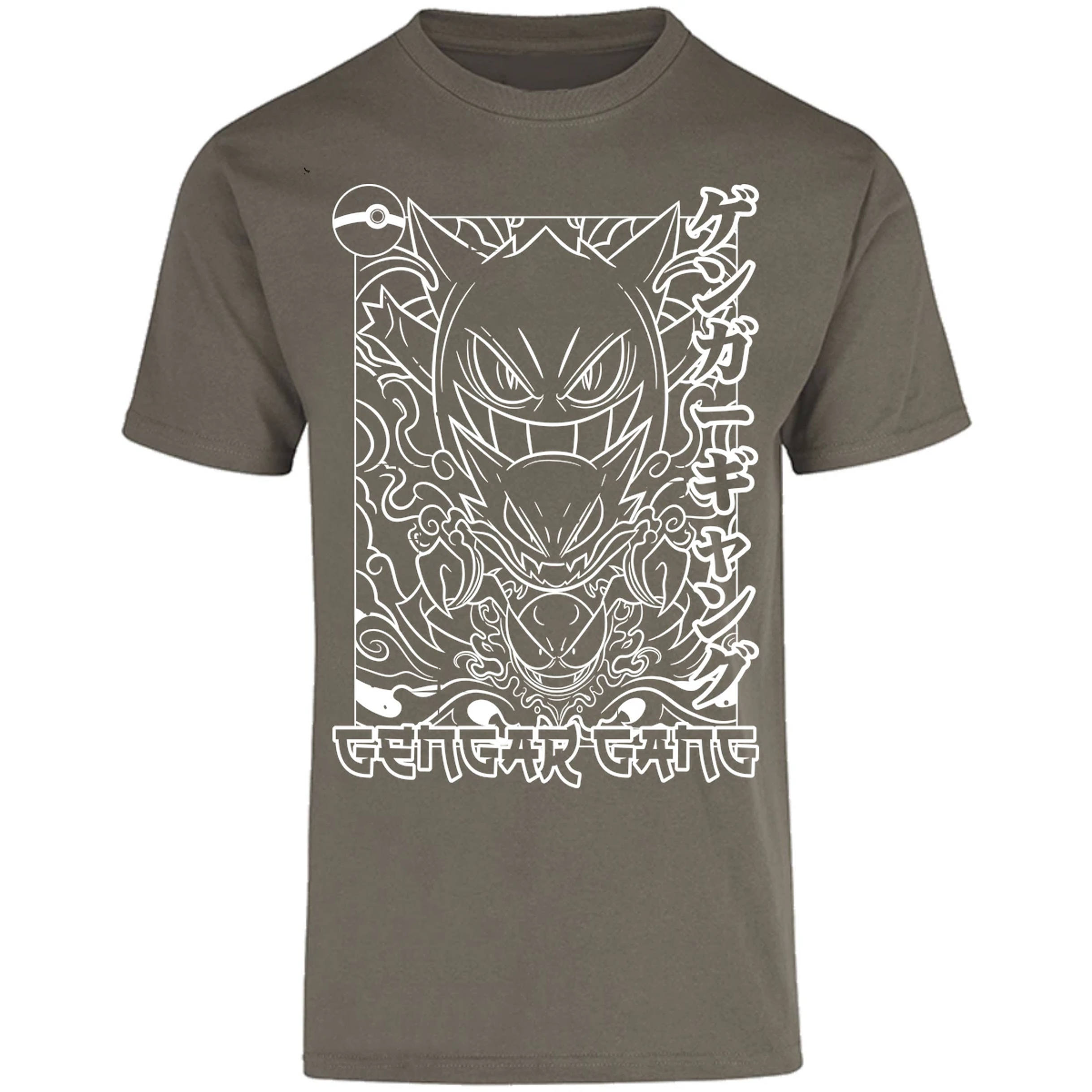 Playera Pokemon Gengar White para Adulto 28