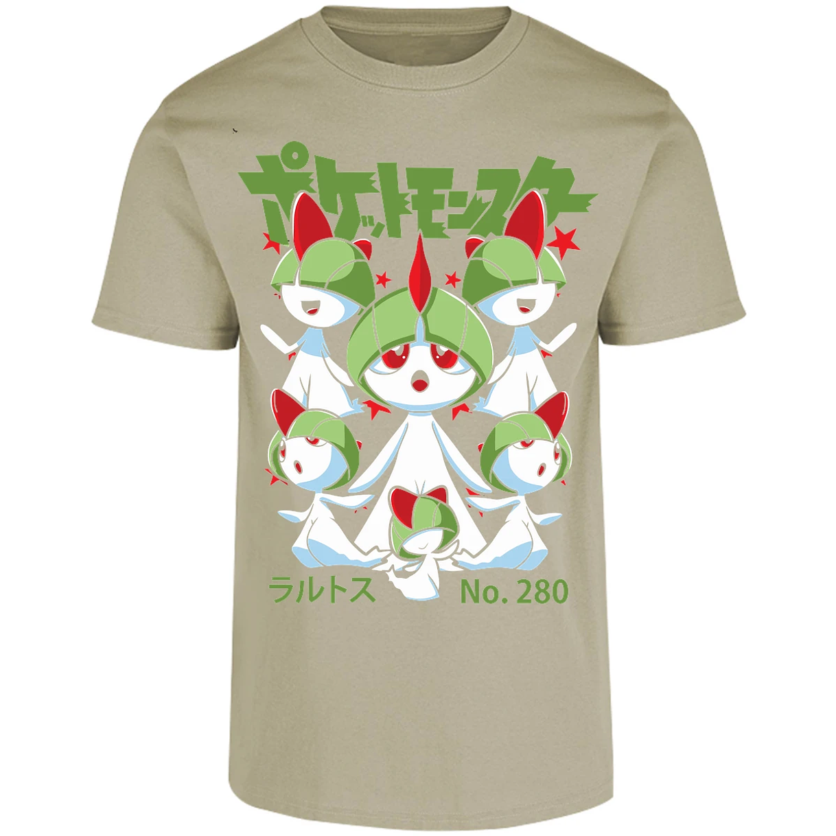 Playera Pokemon Ralts Anime para Adulto 6