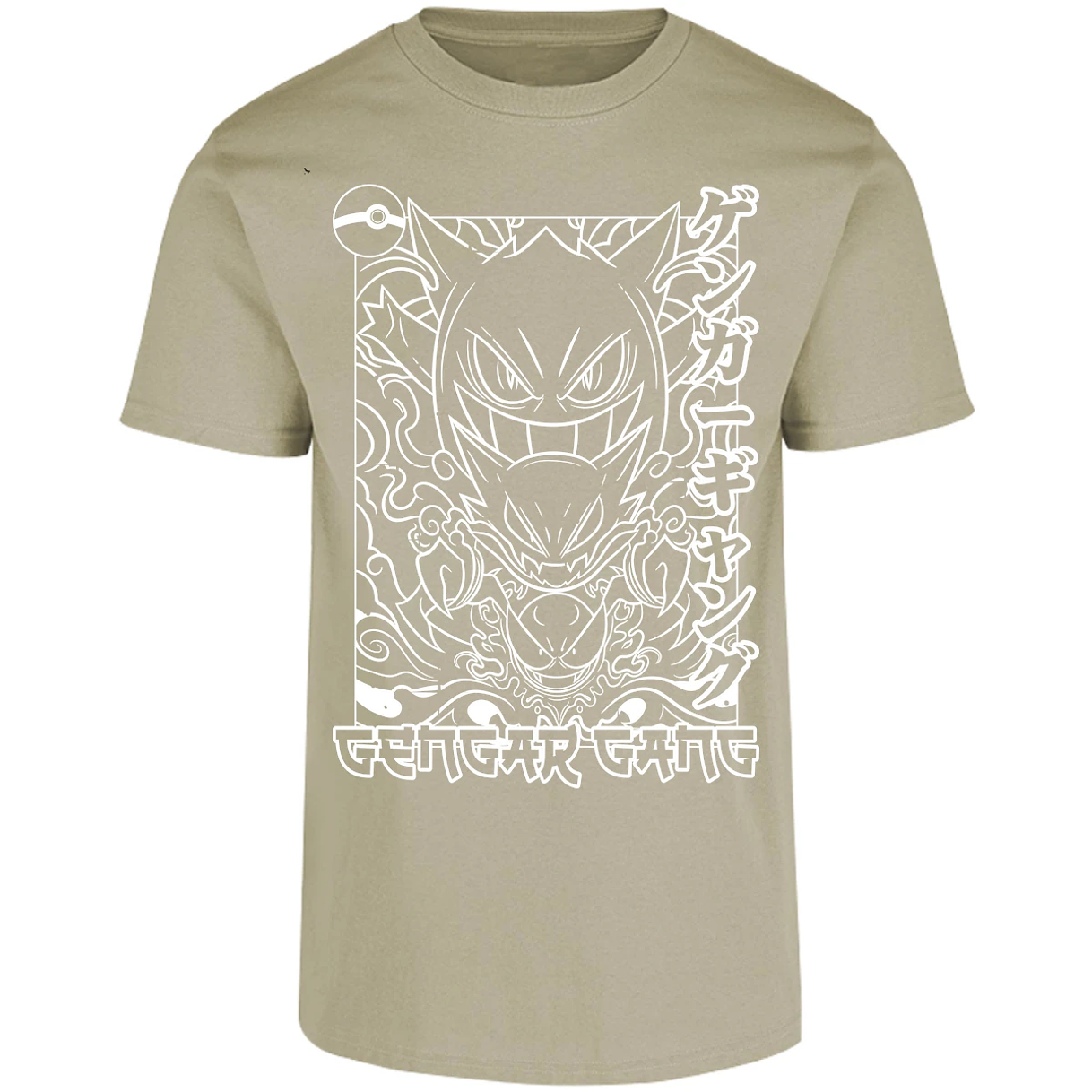 Playera Pokemon Gengar White para Adulto 29