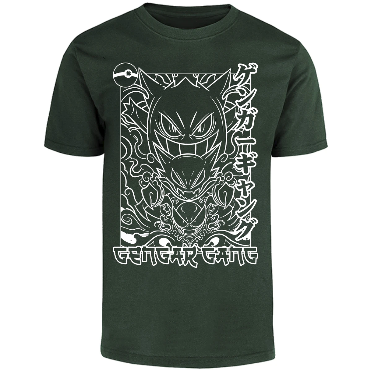 Playera Pokemon Gengar White para Adulto 30