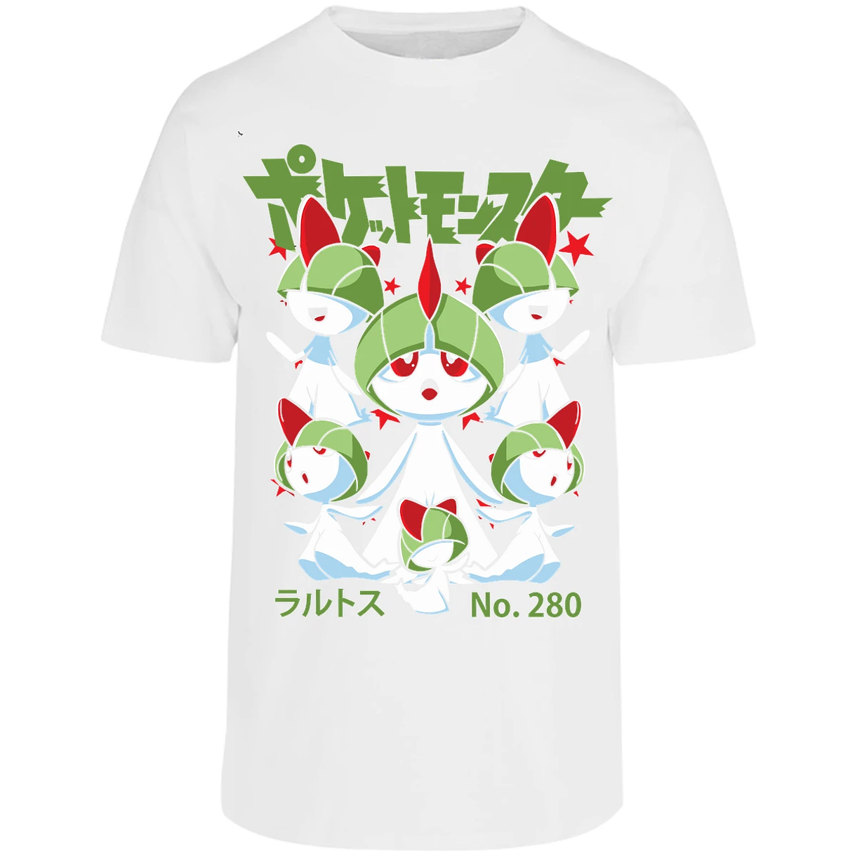 Playera Pokemon Ralts Anime para Adulto 10