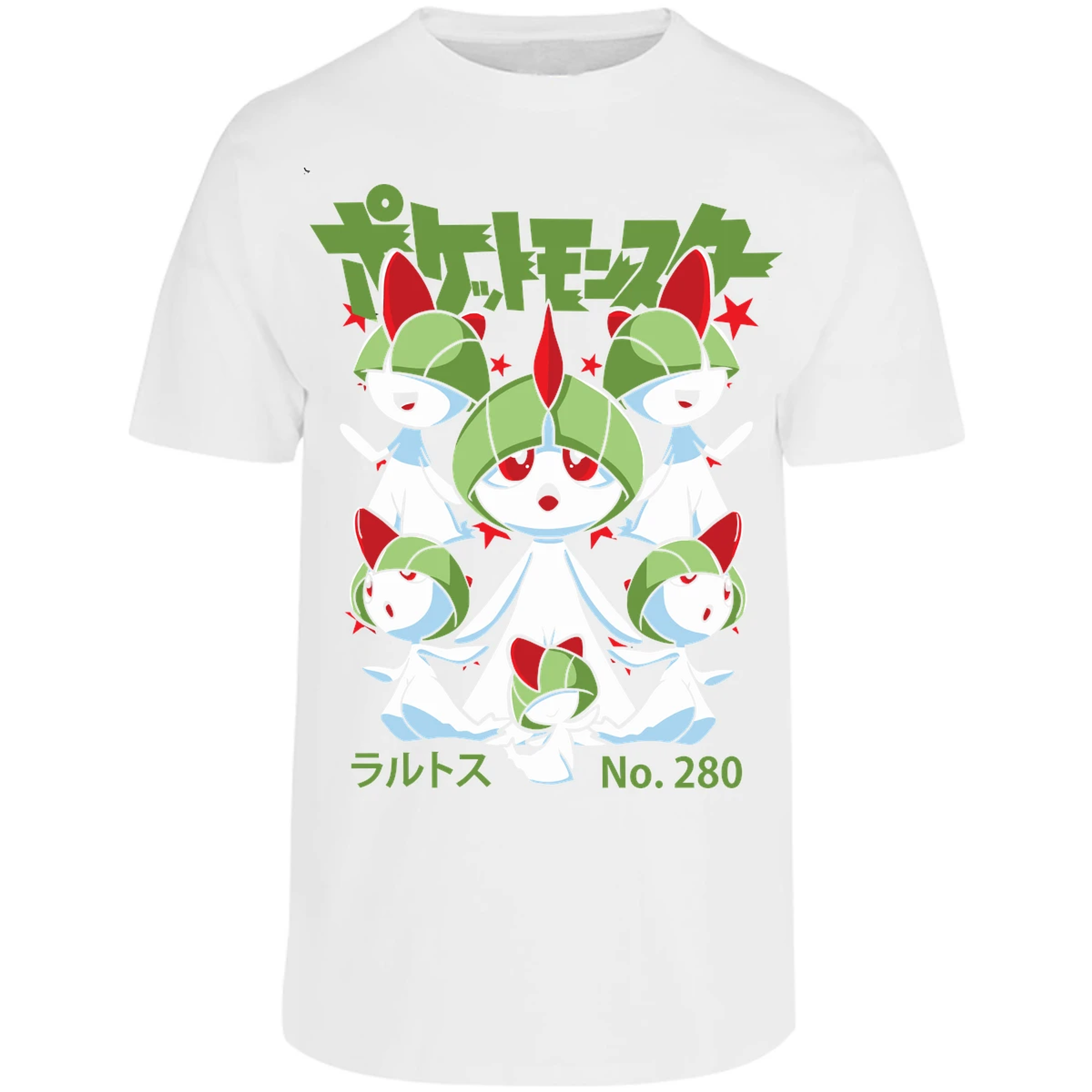 Playera Pokemon Ralts Anime para Adulto 10