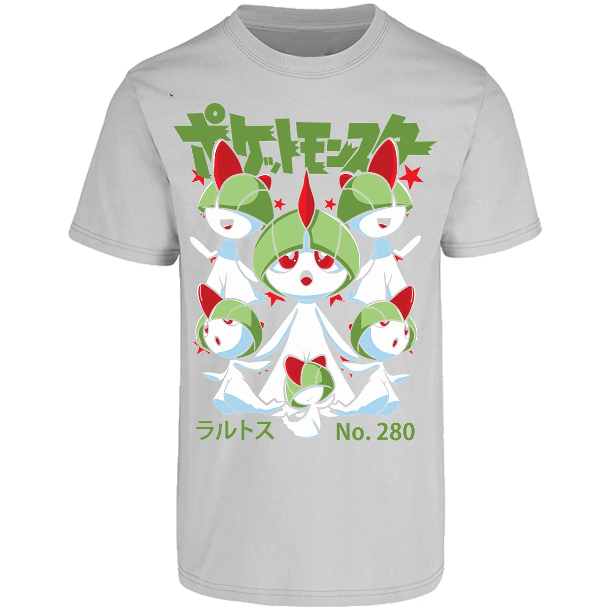 Playera Pokemon Ralts Anime para Adulto 13