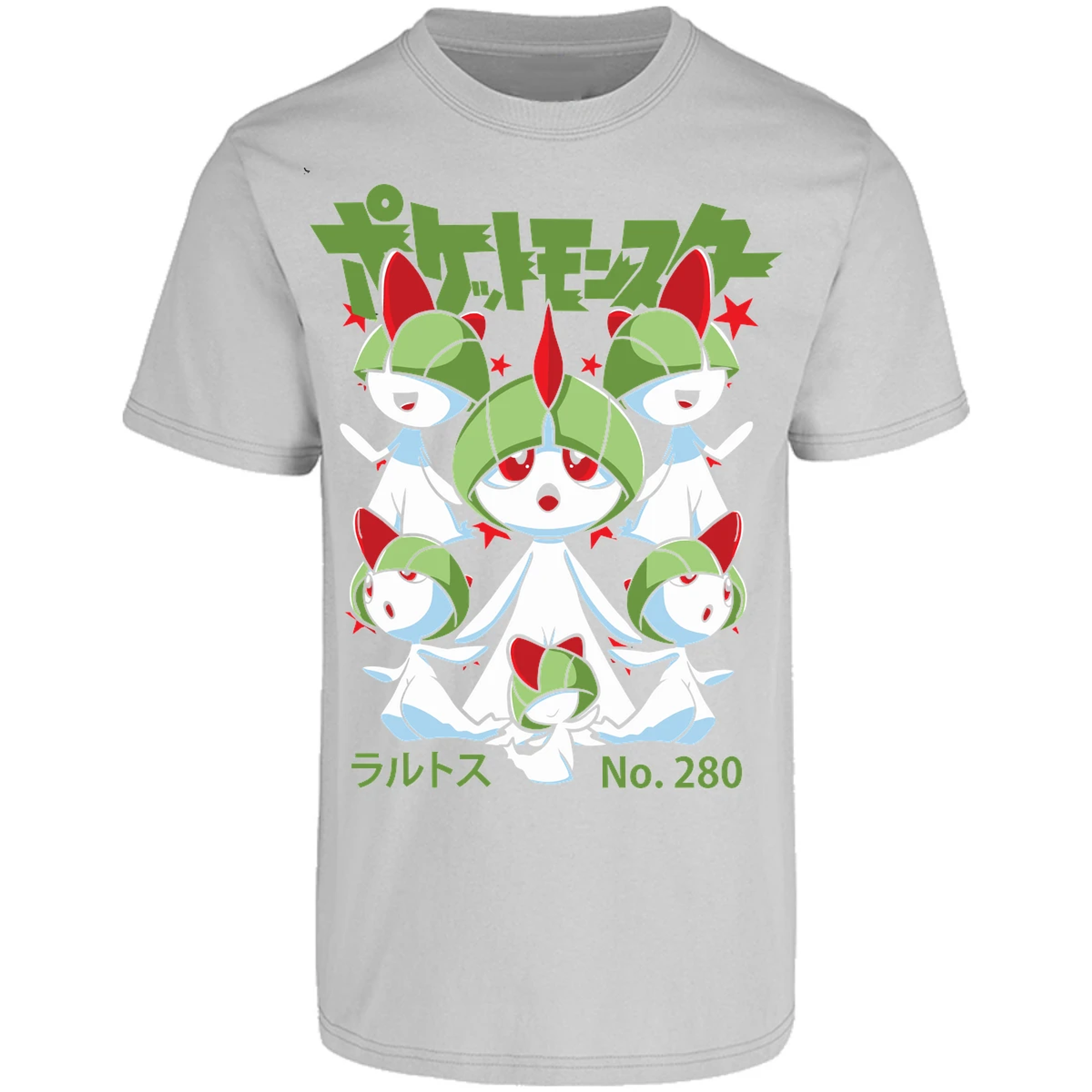 Playera Pokemon Ralts Anime para Adulto 13