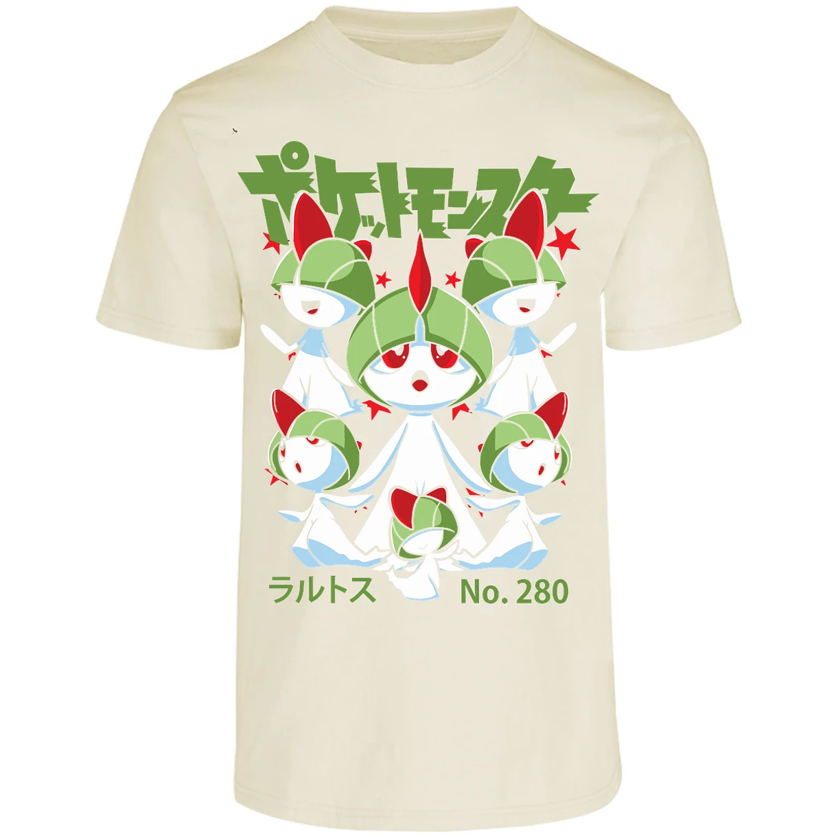 Playera Pokemon Ralts Anime para Adulto 16