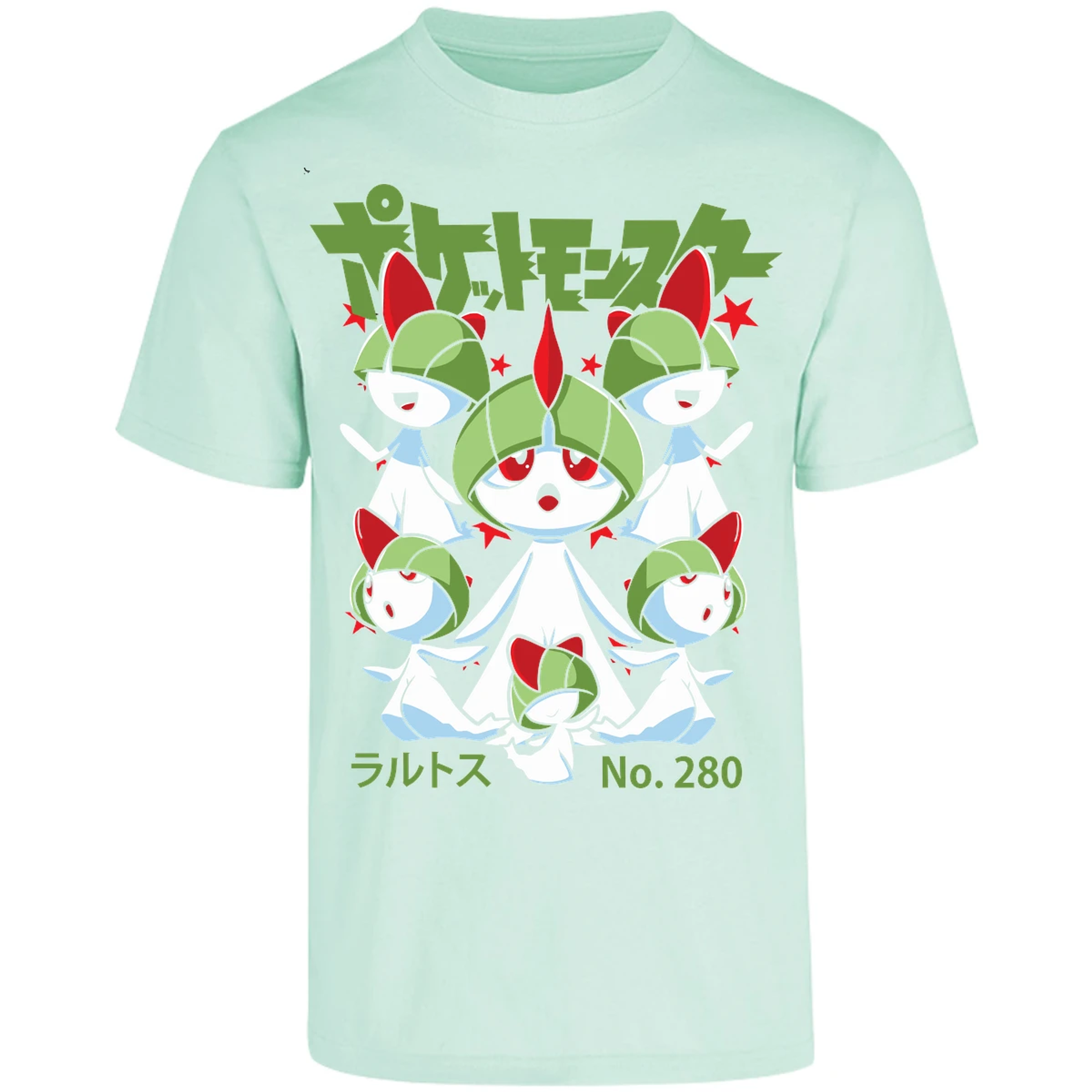 Playera Pokemon Ralts Anime para Adulto 17
