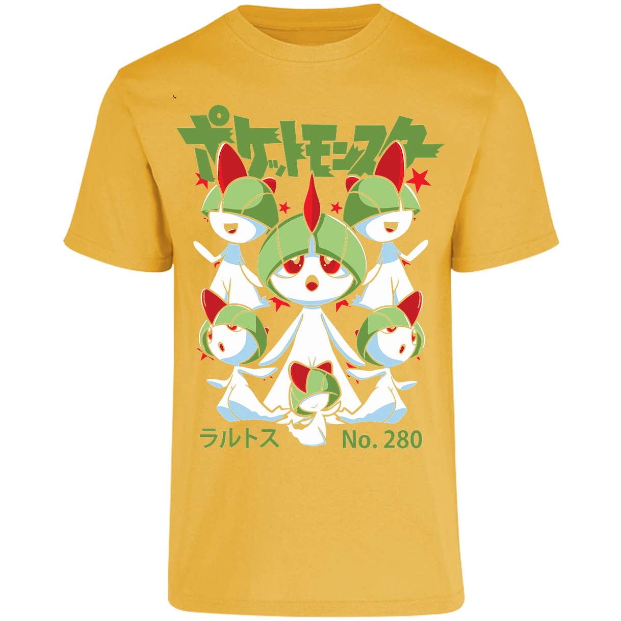 Playera Pokemon Ralts Anime para Adulto 18