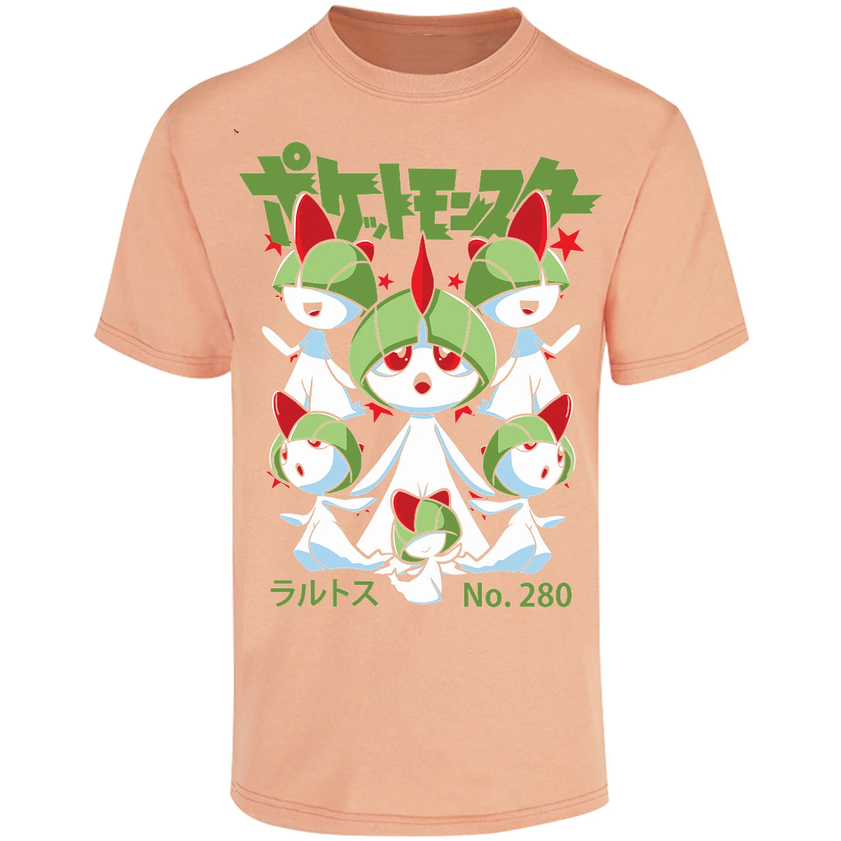 Playera Pokemon Ralts Anime para Adulto 19