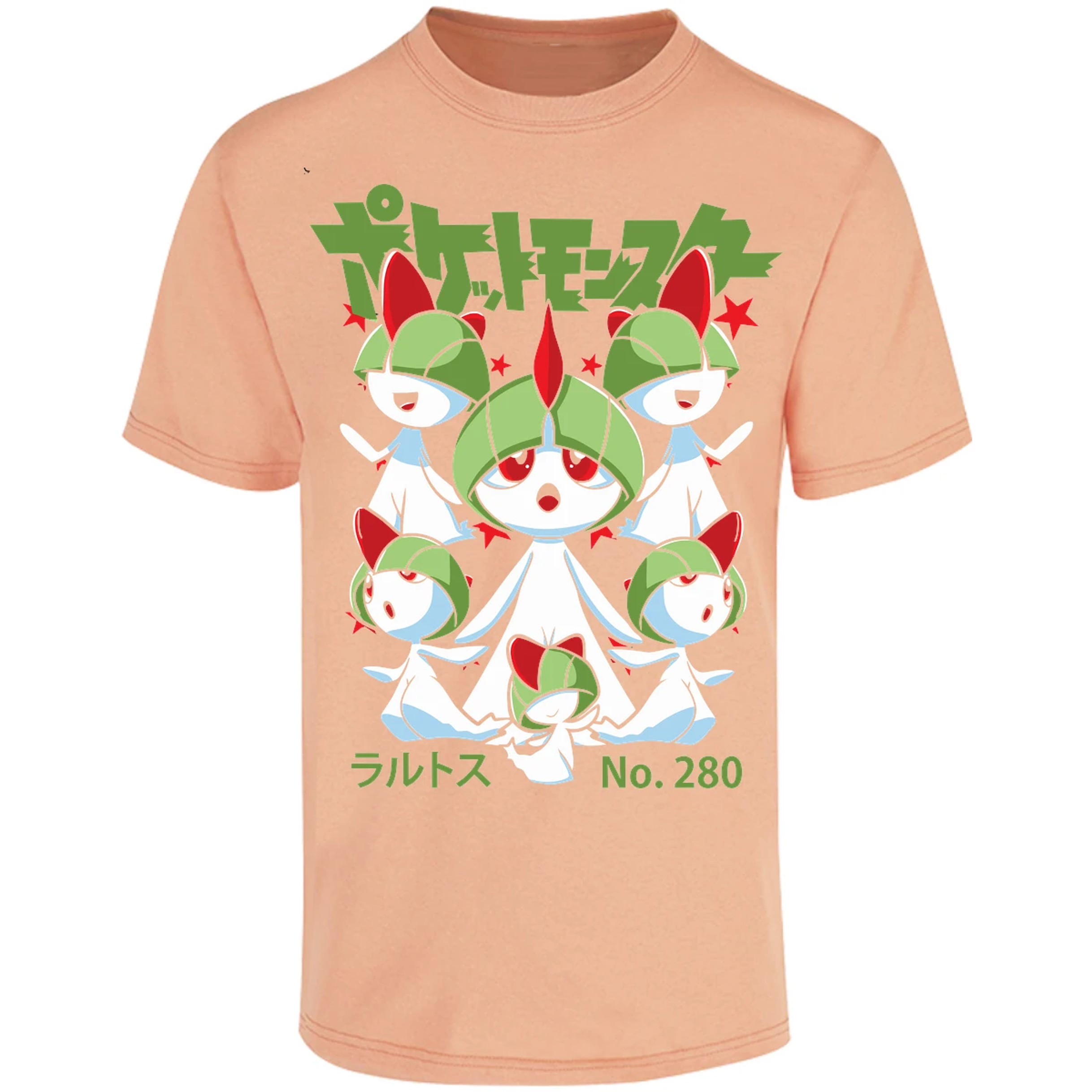 Playera Pokemon Ralts Anime para Adulto 19