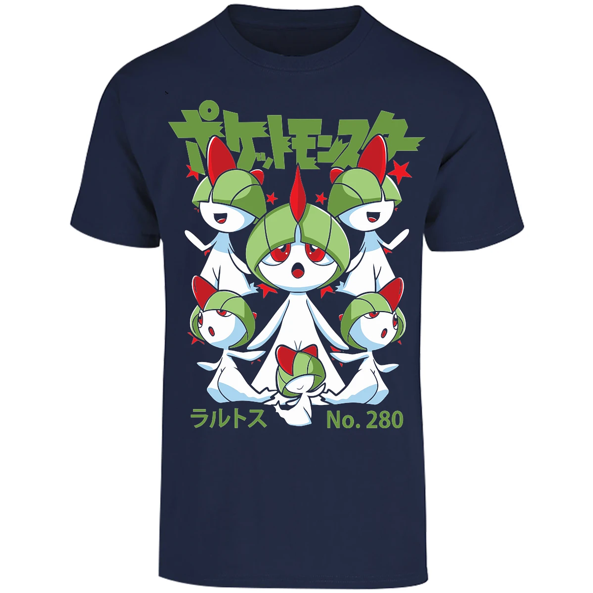 Playera Pokemon Ralts Anime para Adulto 22