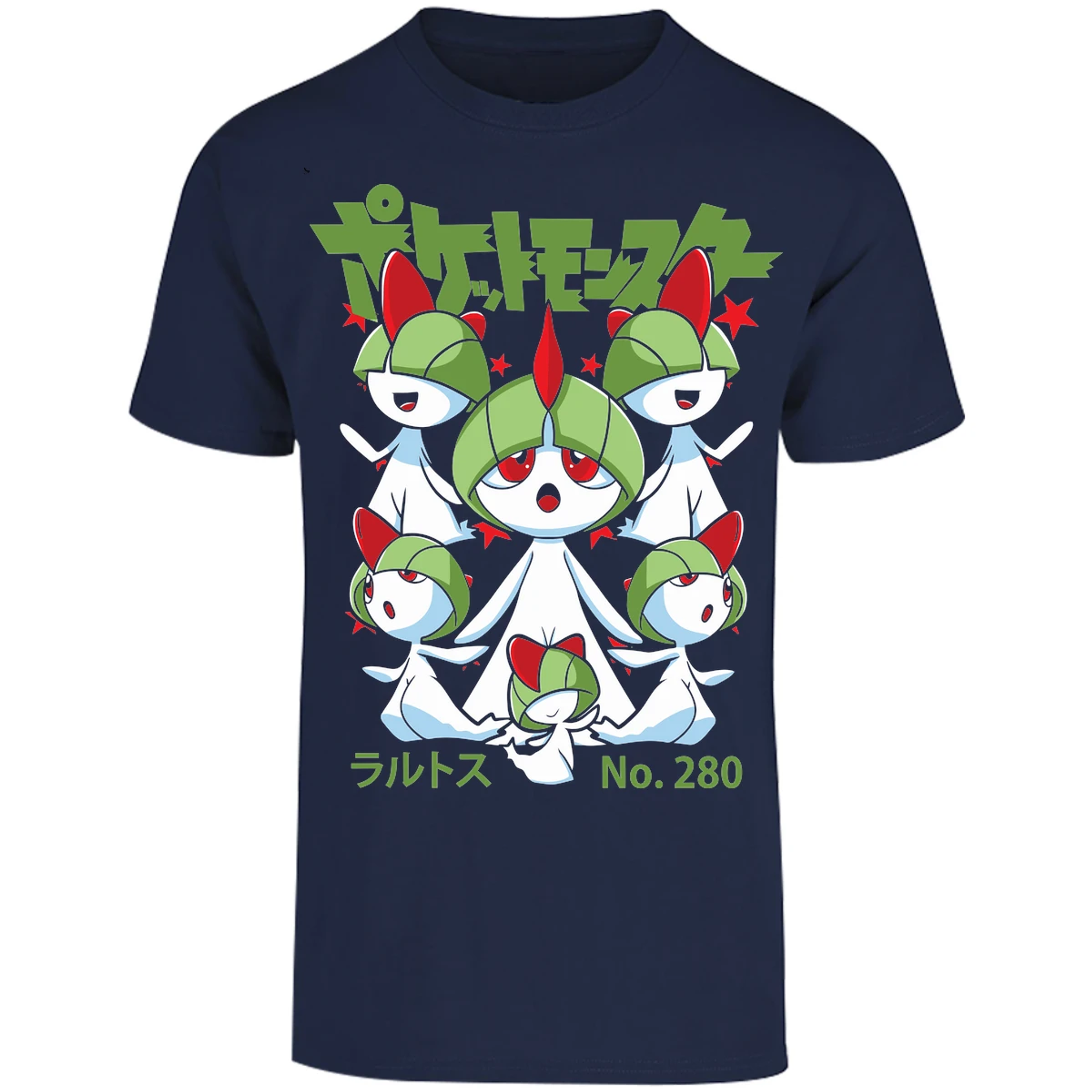 Playera Pokemon Ralts Anime para Adulto 22