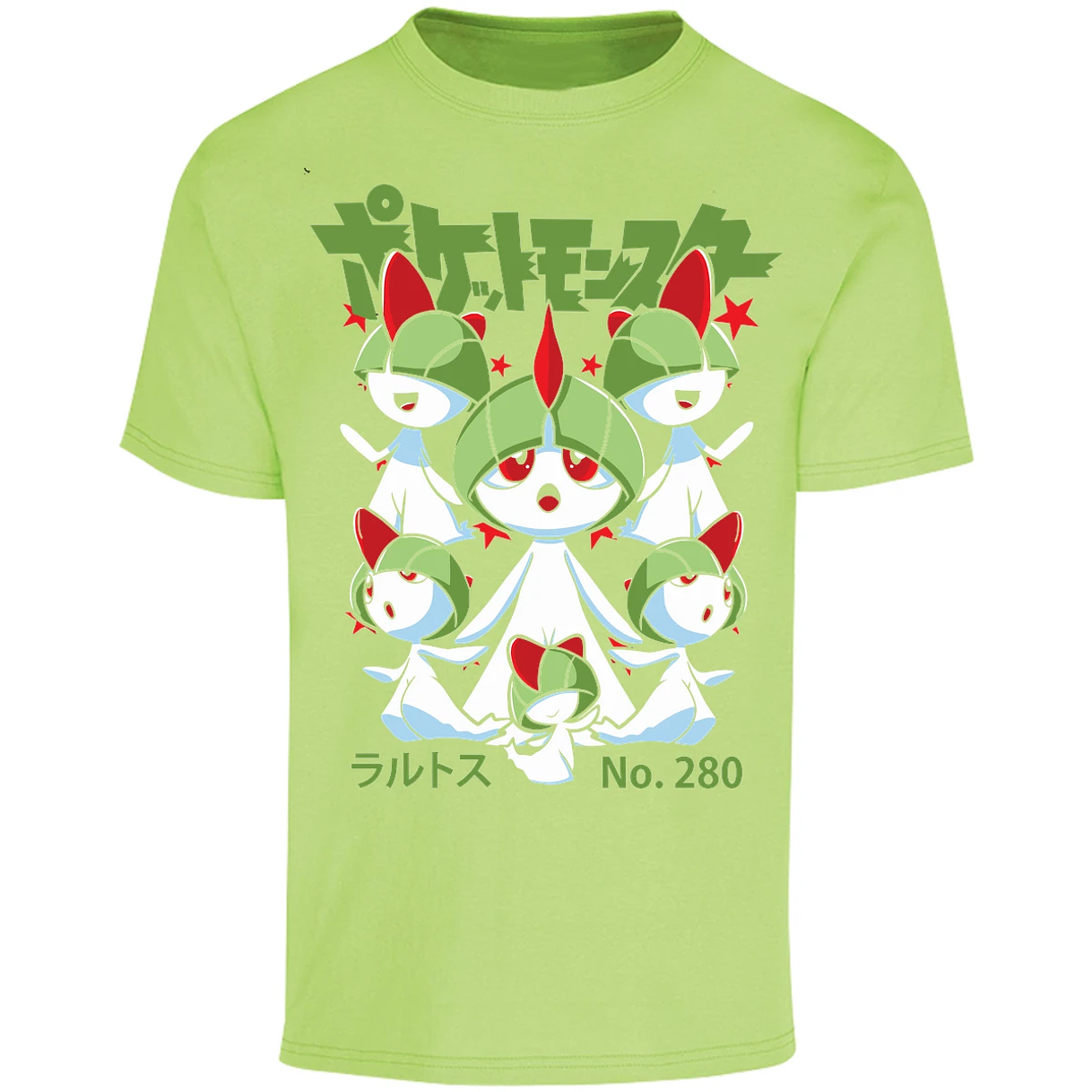 Playera Pokemon Ralts Anime para Adulto 23