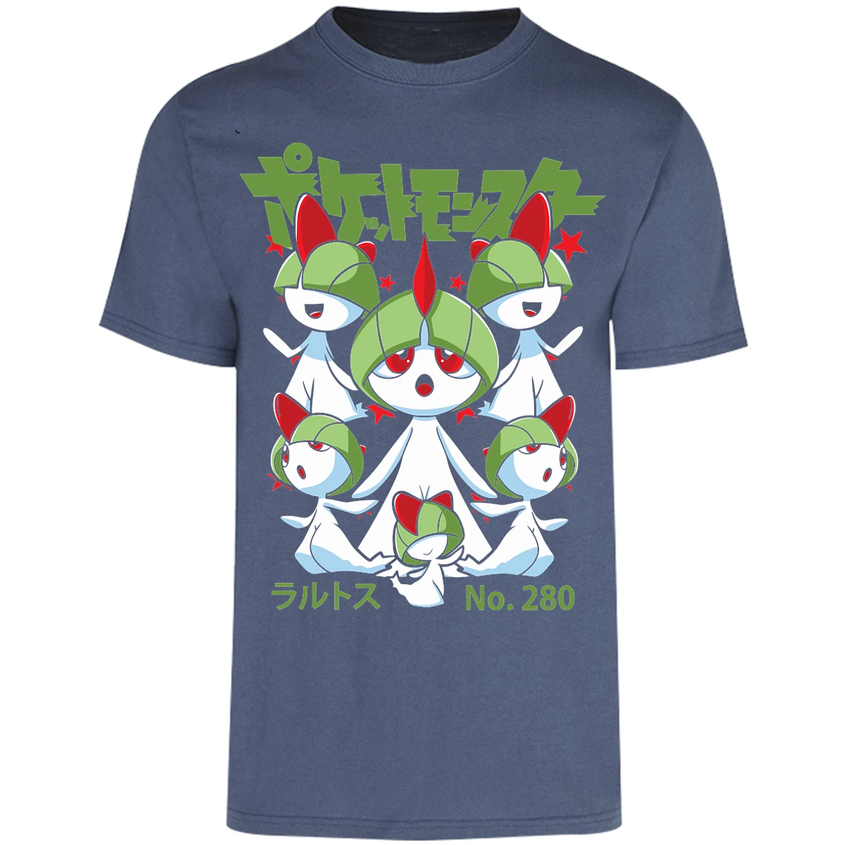 Playera Pokemon Ralts Anime para Adulto 25