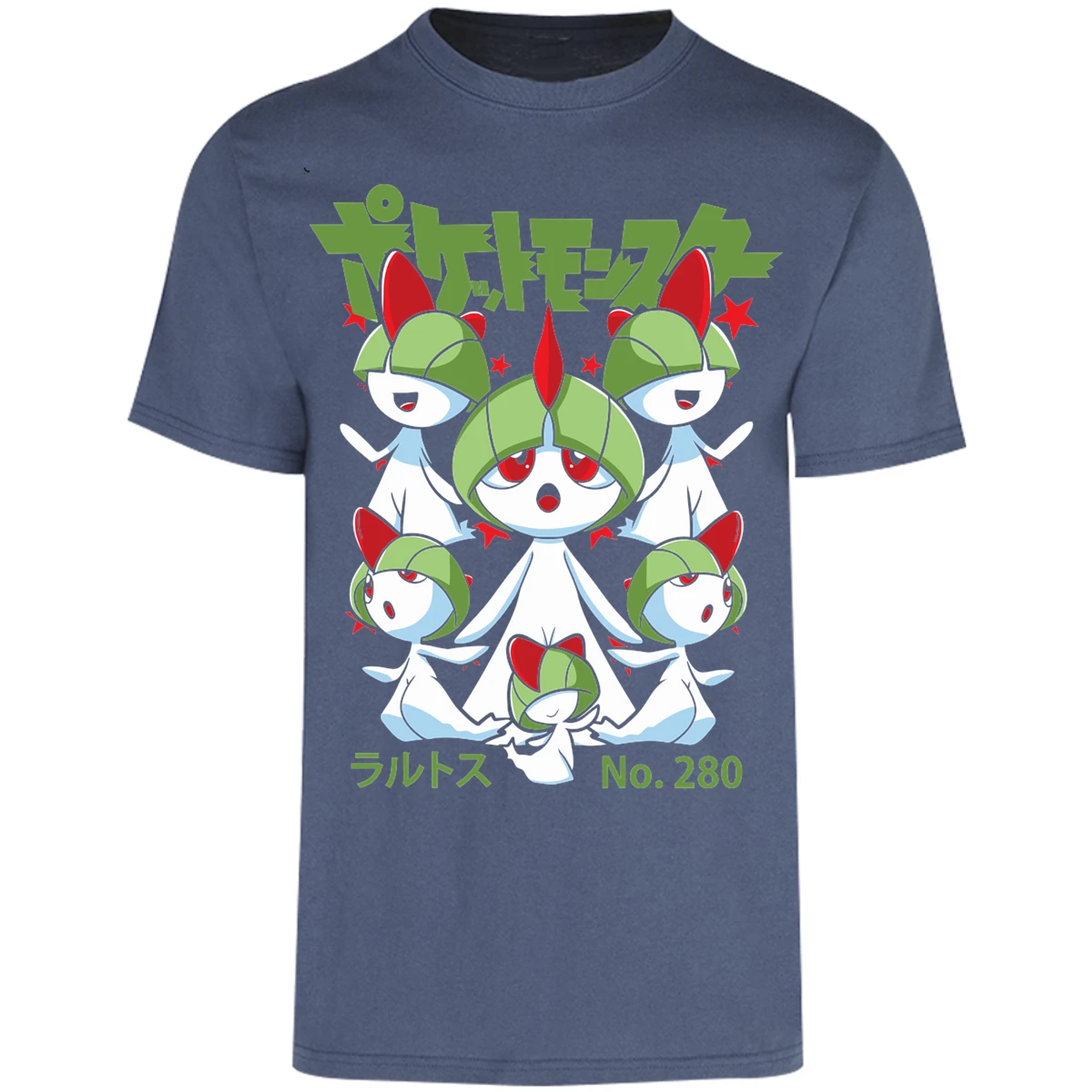 Playera Pokemon Ralts Anime para Adulto 25