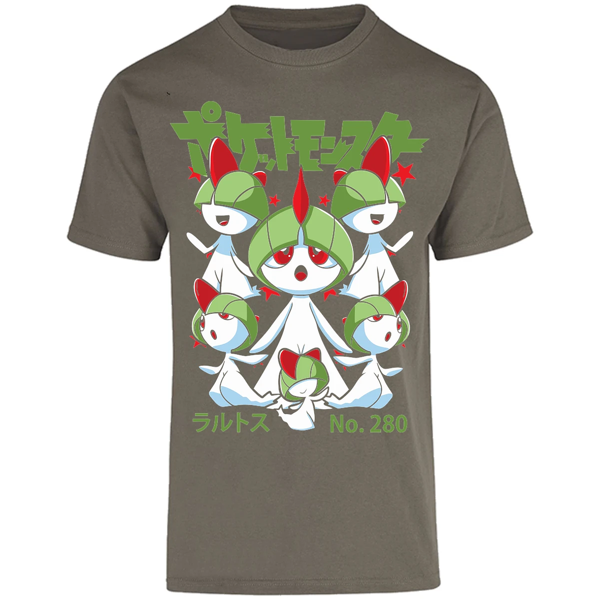Playera Pokemon Ralts Anime para Adulto 26